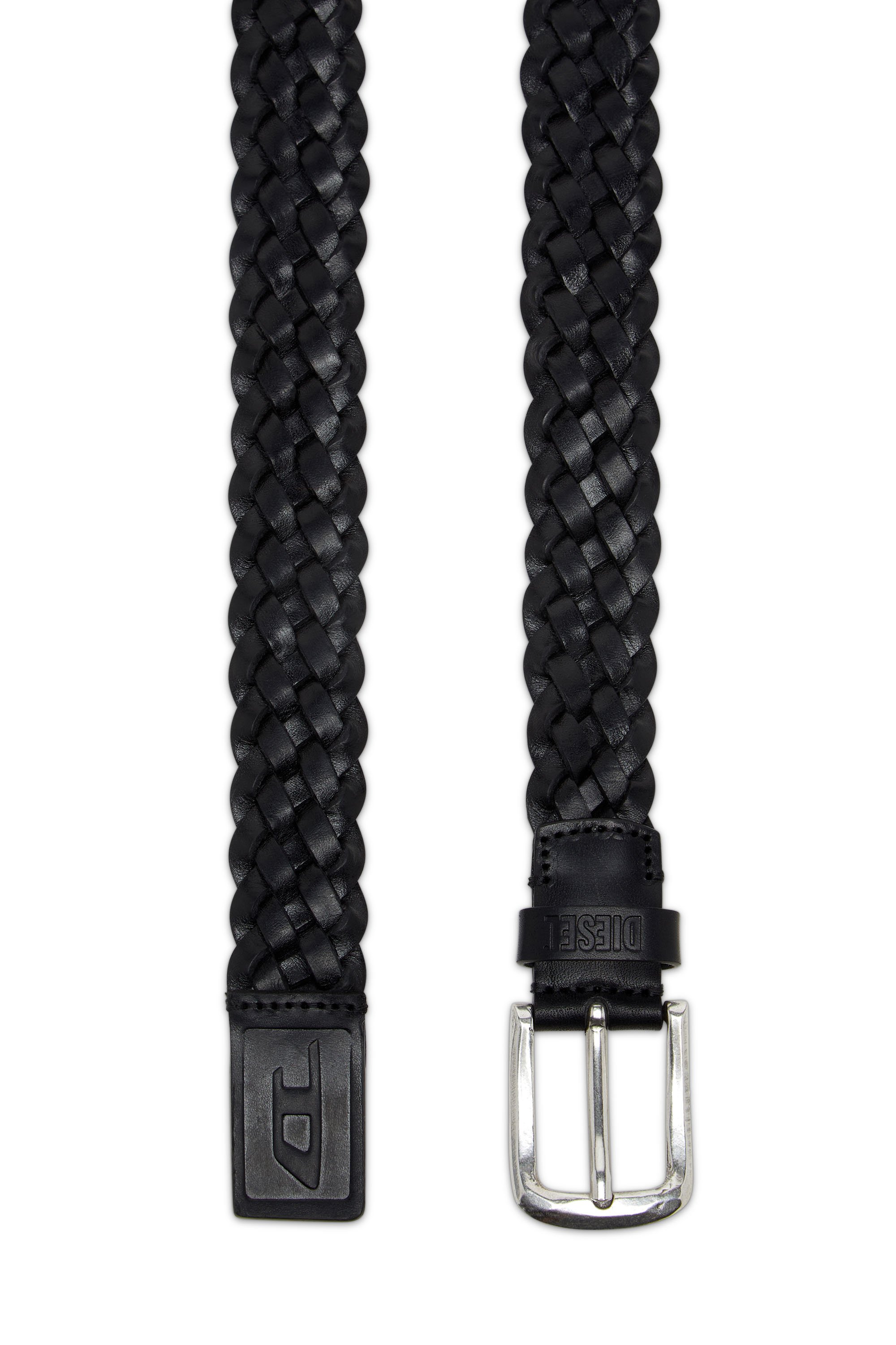 Diesel - B-FLAG-D BRAIDED, Male's メッシュベルト in ブラック - 2