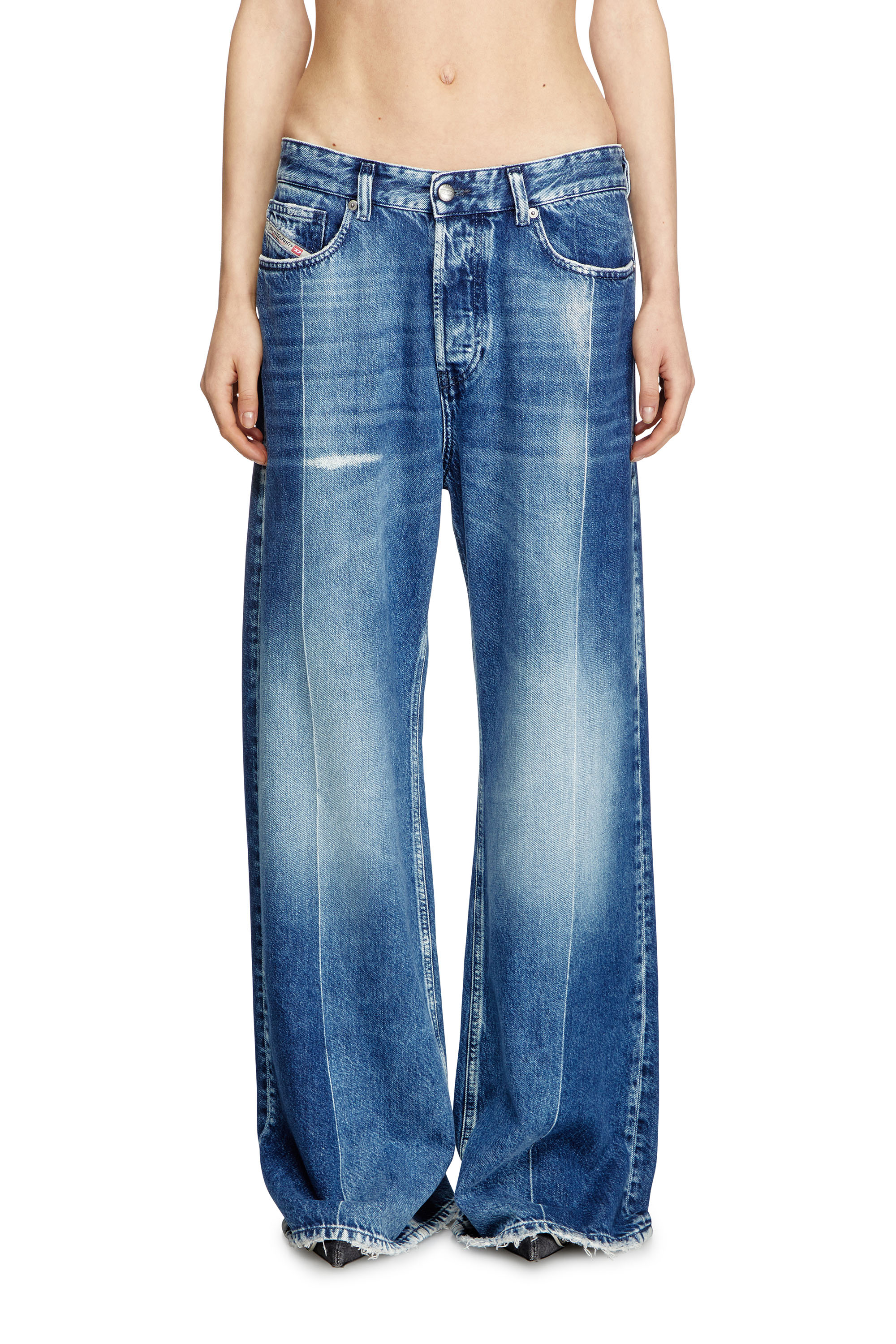 Diesel - Female's Relaxed Jeans 1996 D-Sire 09L48, ミディアムブルー - 3