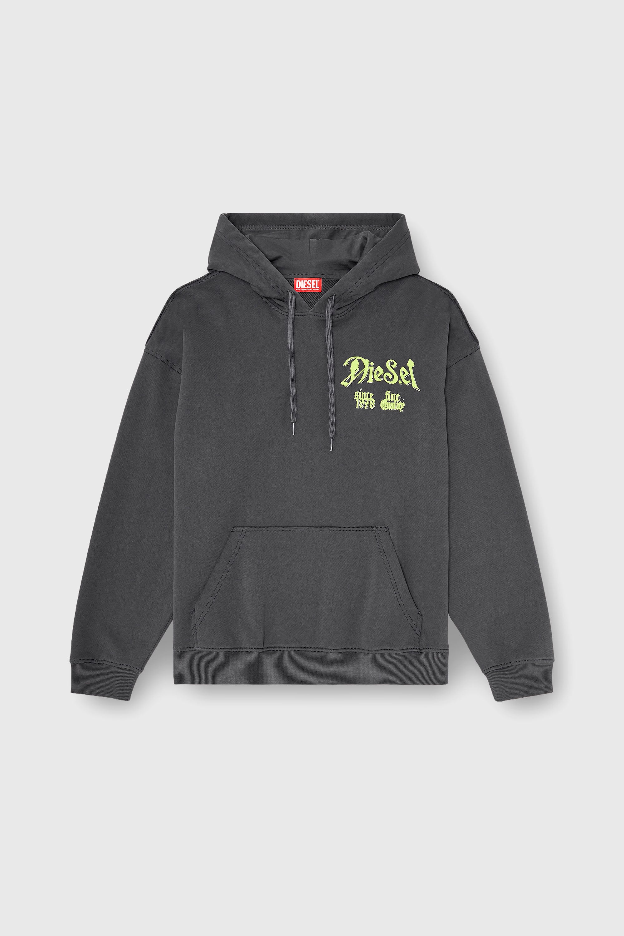 Diesel - S-BOXT-HOOD-AA2, Male's プルオーバーパーカー in ダークグレー - 2