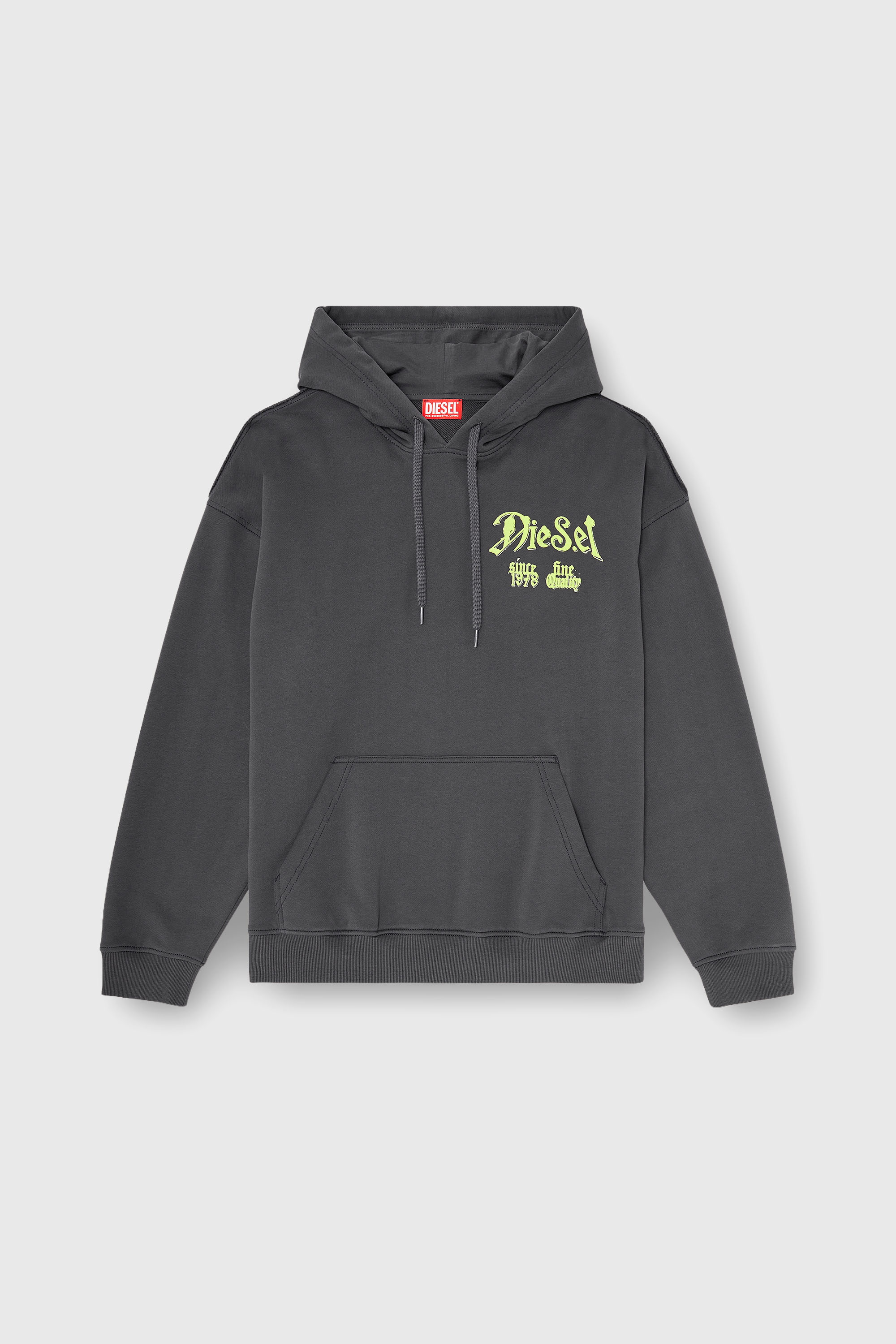 Diesel - S-BOXT-HOOD-AA2, Male's プルオーバーパーカー in ダークグレー - 2