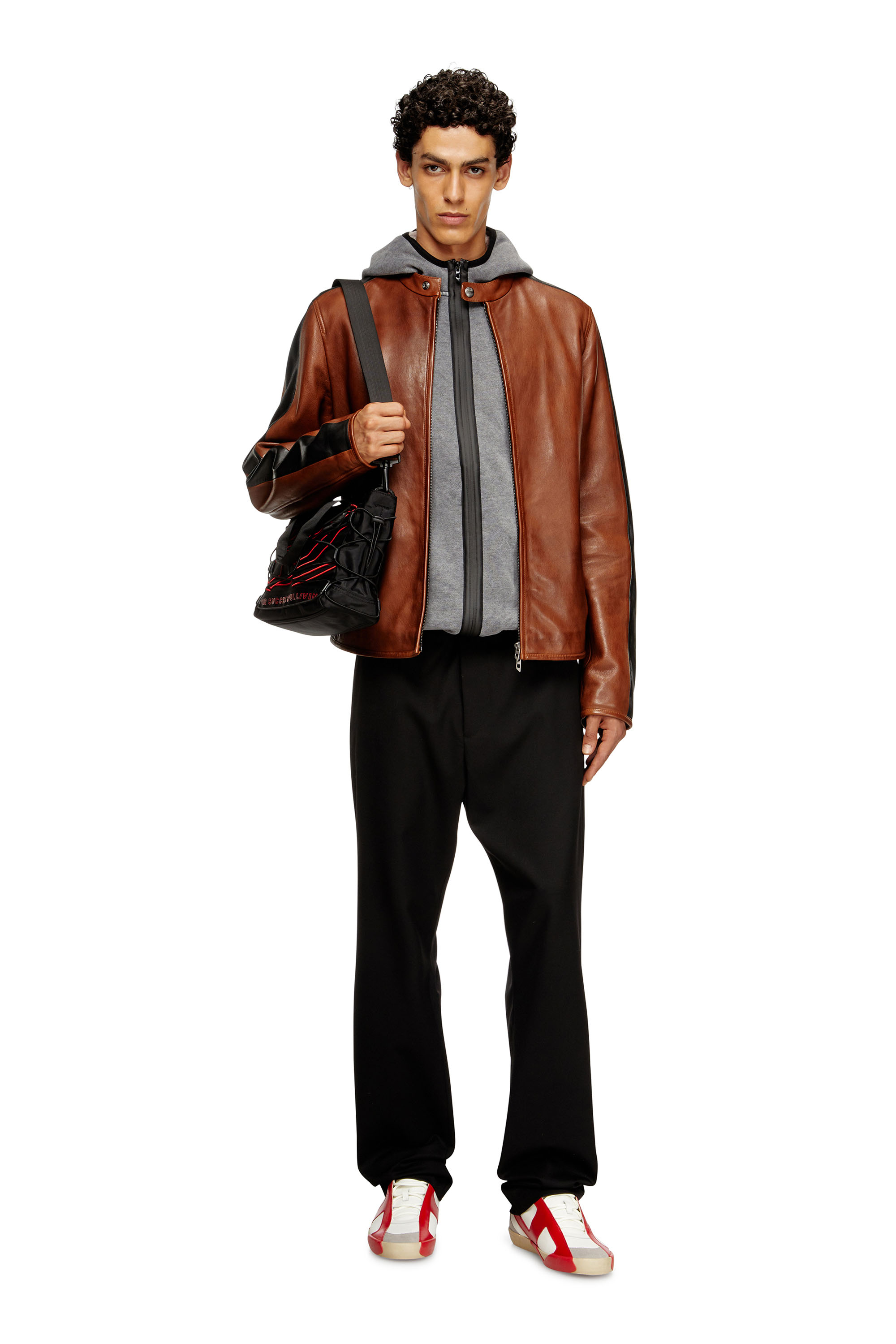 Diesel - S-HAKY-NEW, Male's スリーブレスジャケット in ダークグレー - 2