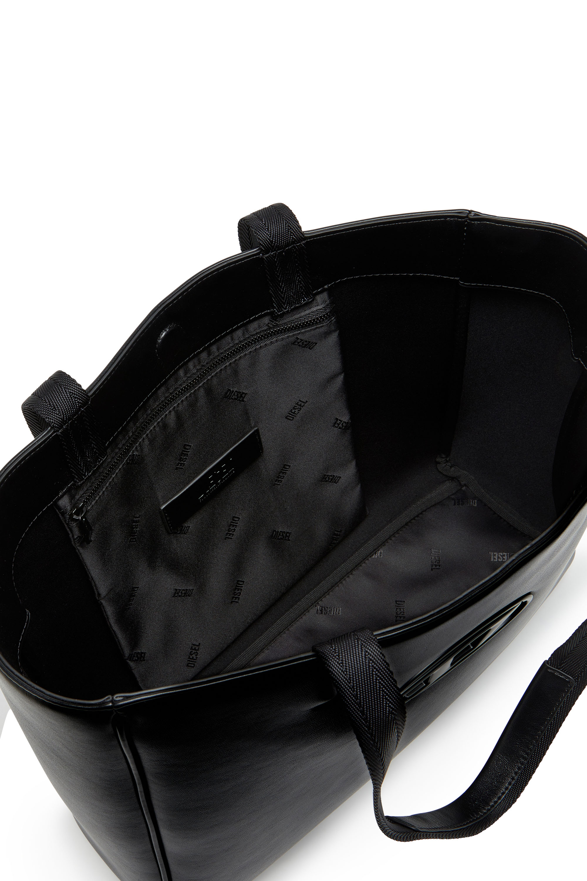 Diesel - HOLI-D SHOPPER EW, Unisex's Holi-D-Square shopper in bonded neoprene in ブラック - 5