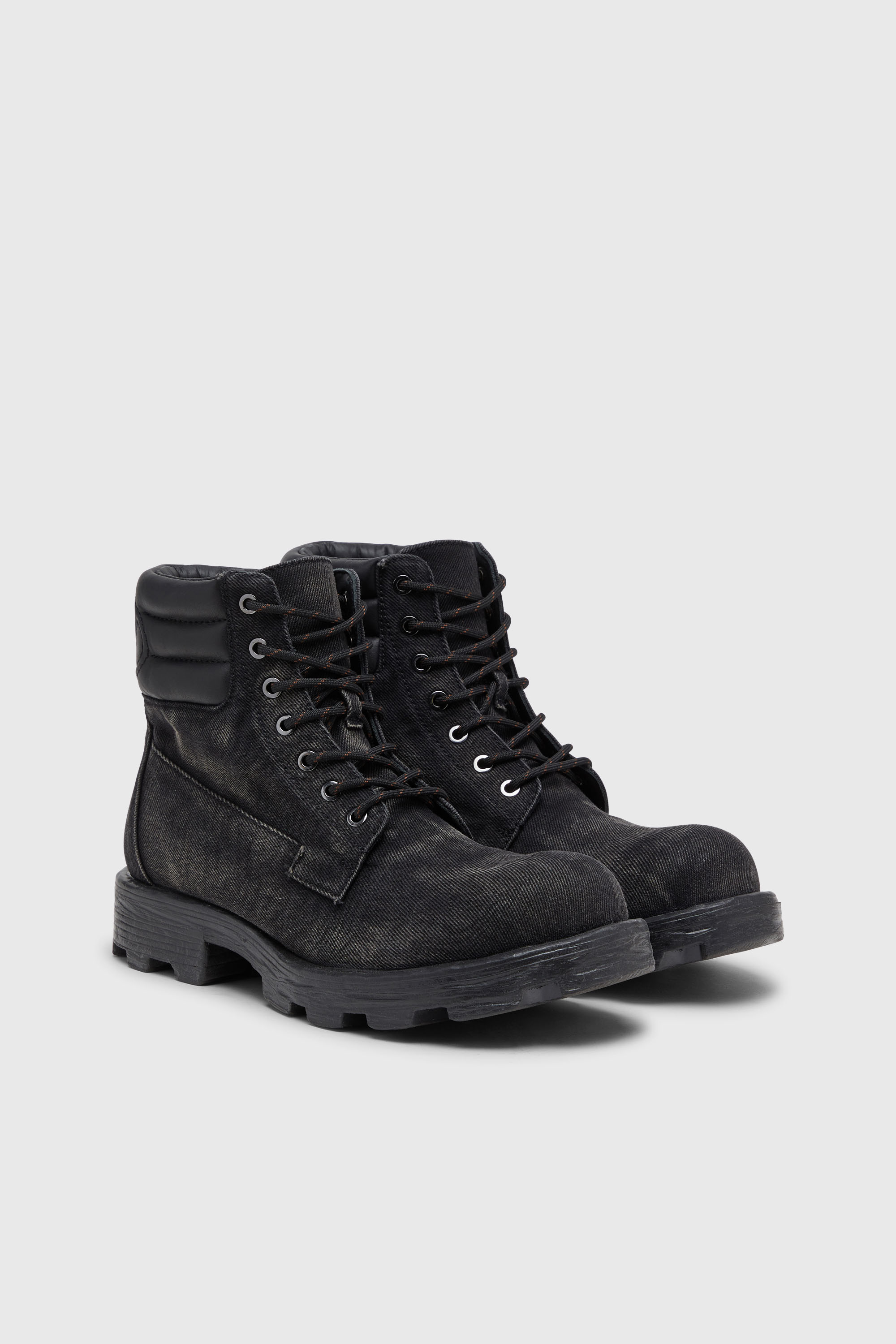 Diesel - D-HAMMER LACE UP, Male's レースアップブーツ in ブラック - 2