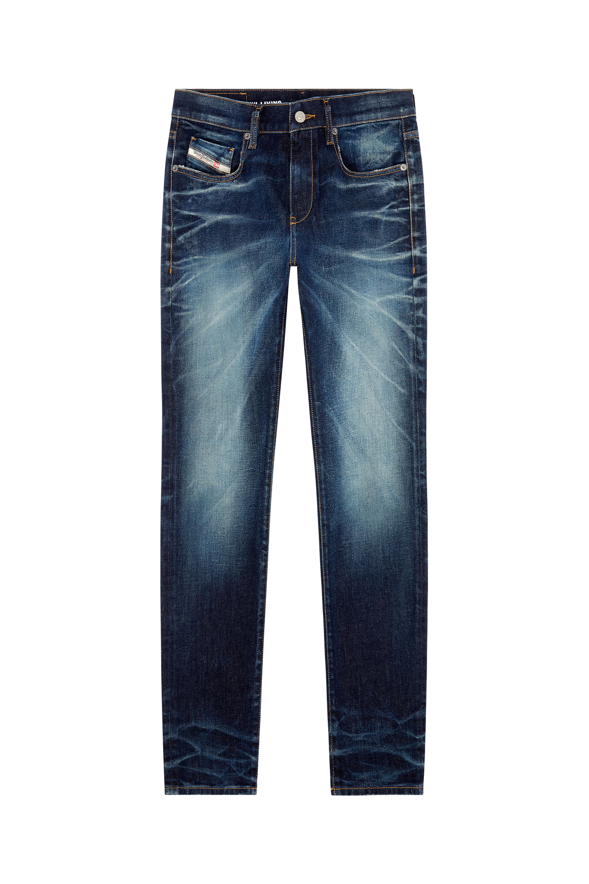 Diesel - Slim Jeans 2019 D-Strukt 09G29, ダークブルー - Image 3