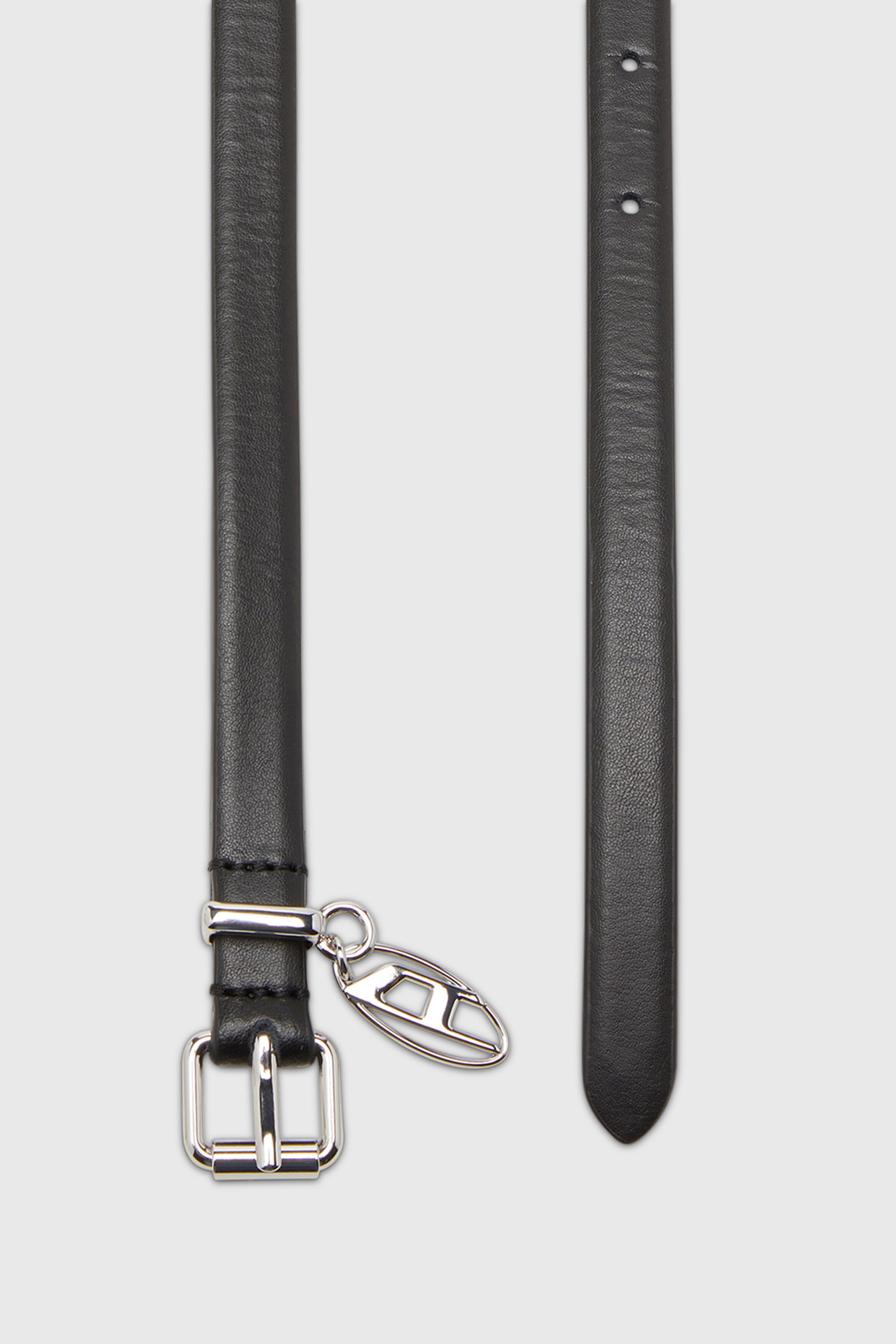 Diesel - B-CHARM-OVAL D, Female's レザーベルト in ブラック - 2