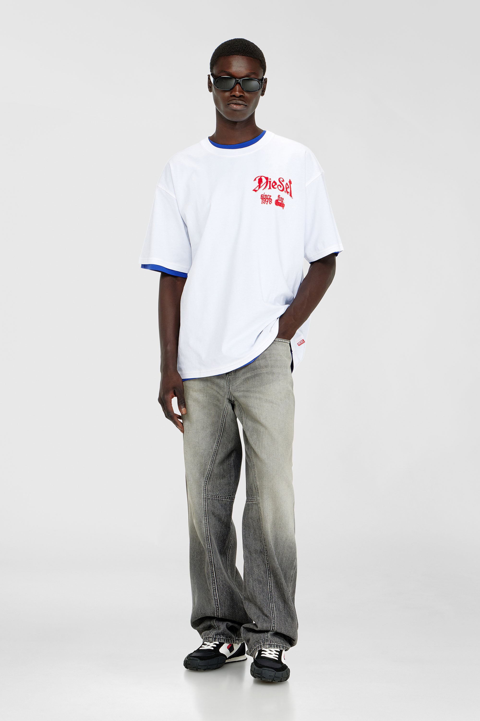 Diesel - T-BOXT-AA2, Male's Tシャツ in ホワイト - 1
