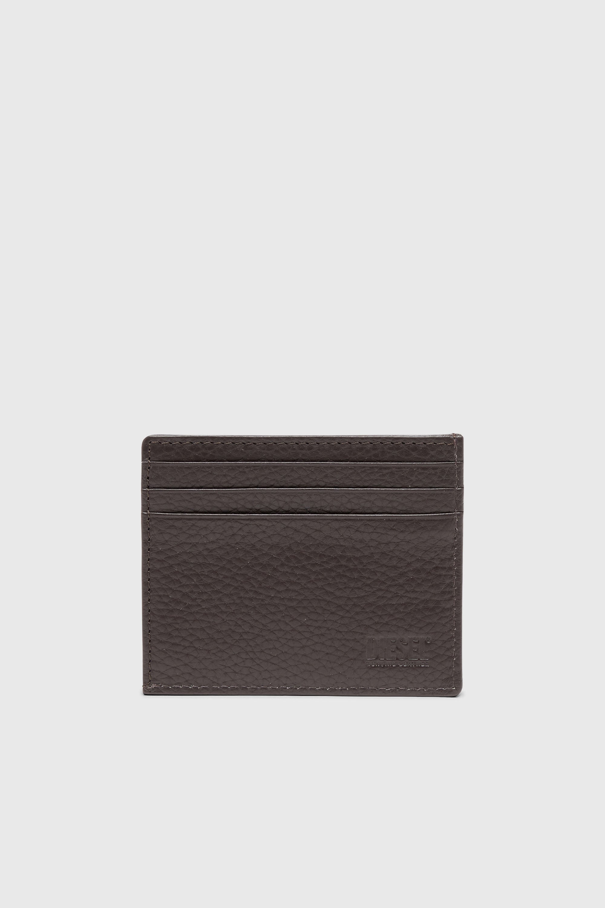 Diesel - CARD CASE, Male's カウレザーカードケース in Brown - 2