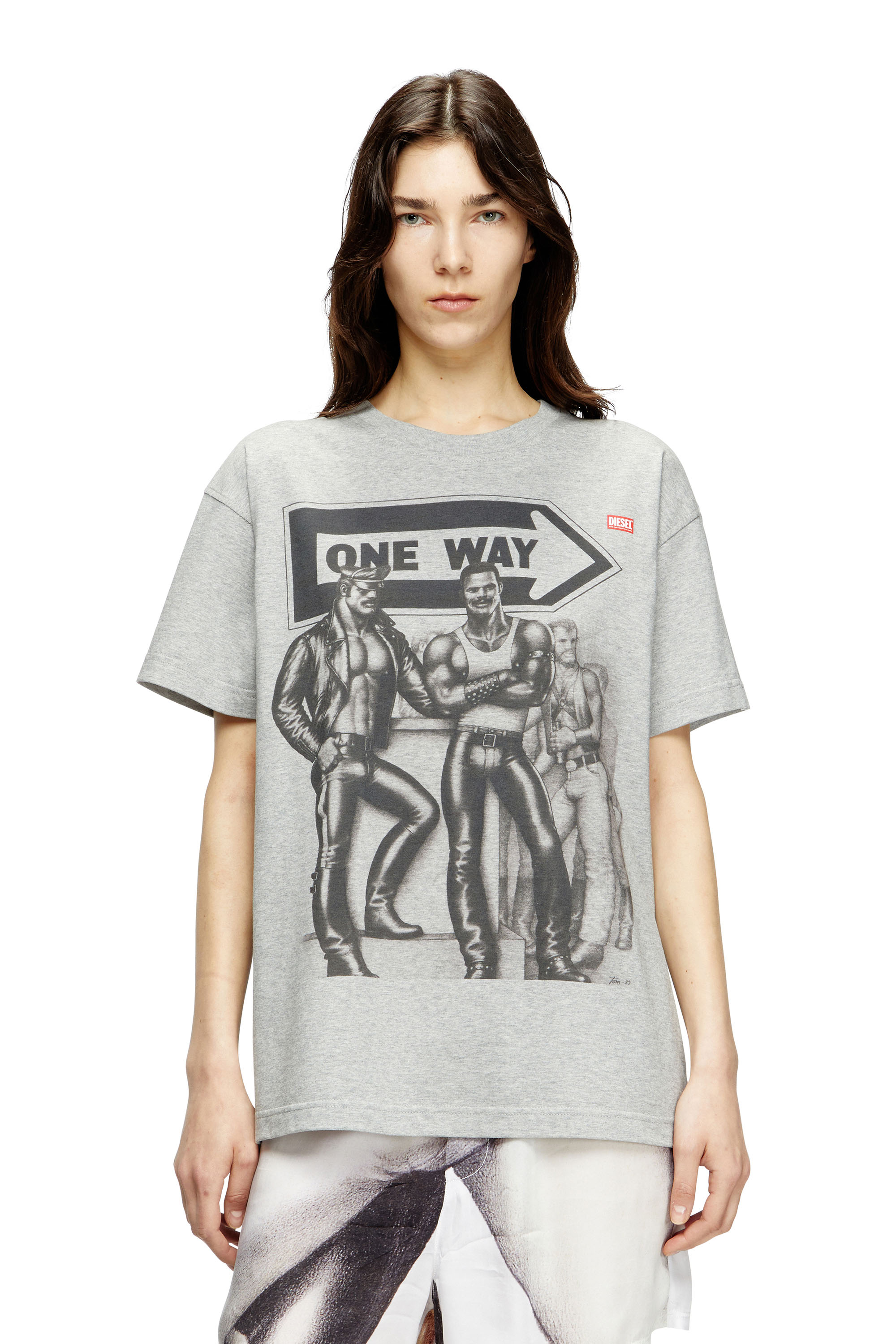 Diesel - PR-T-NORM-TOM25, Unisex's T-shirt with graphic print in グレー - 5