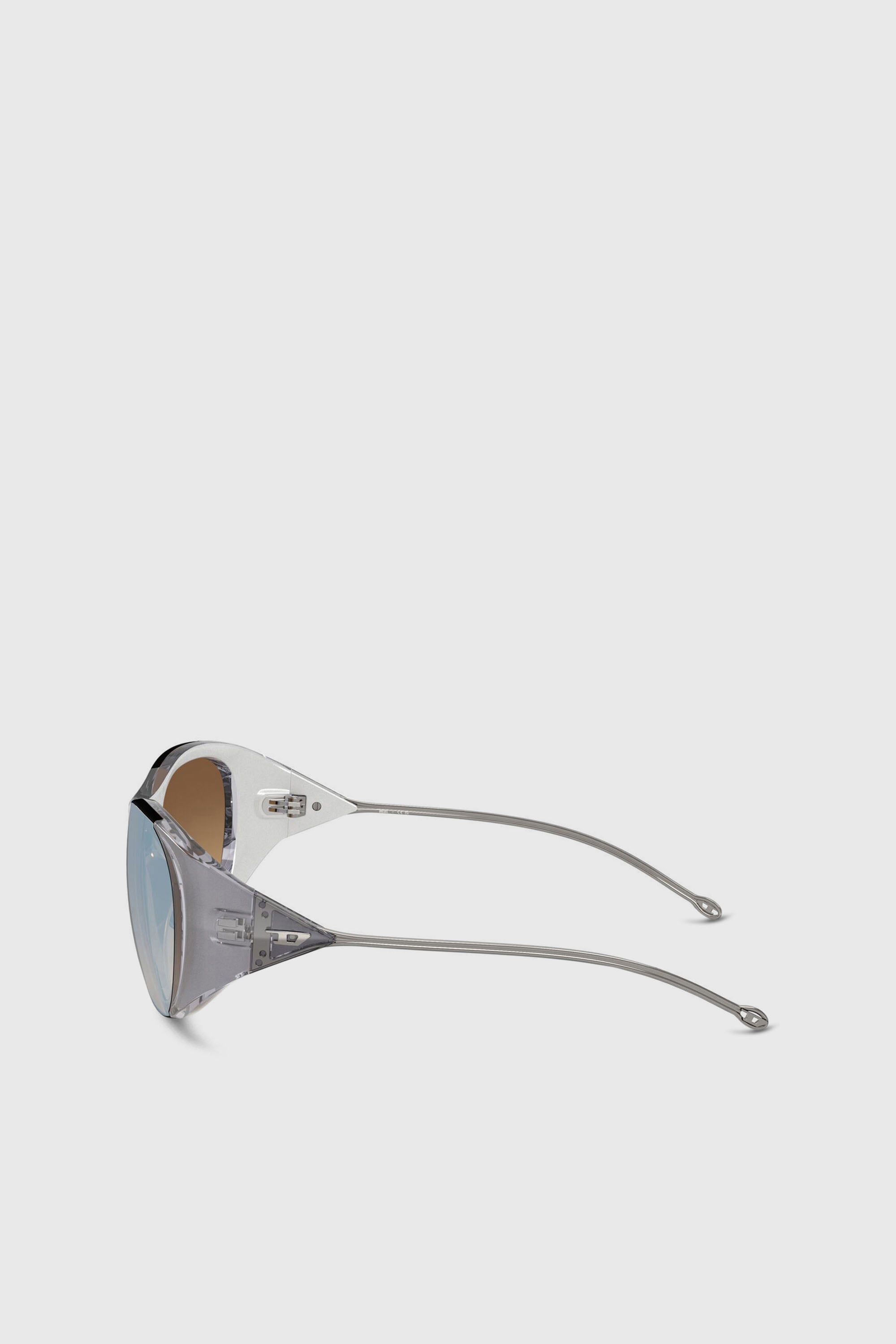 Diesel - 0DL3003, Unisex's Iconic oval sunglasses in ライトグレー - 2