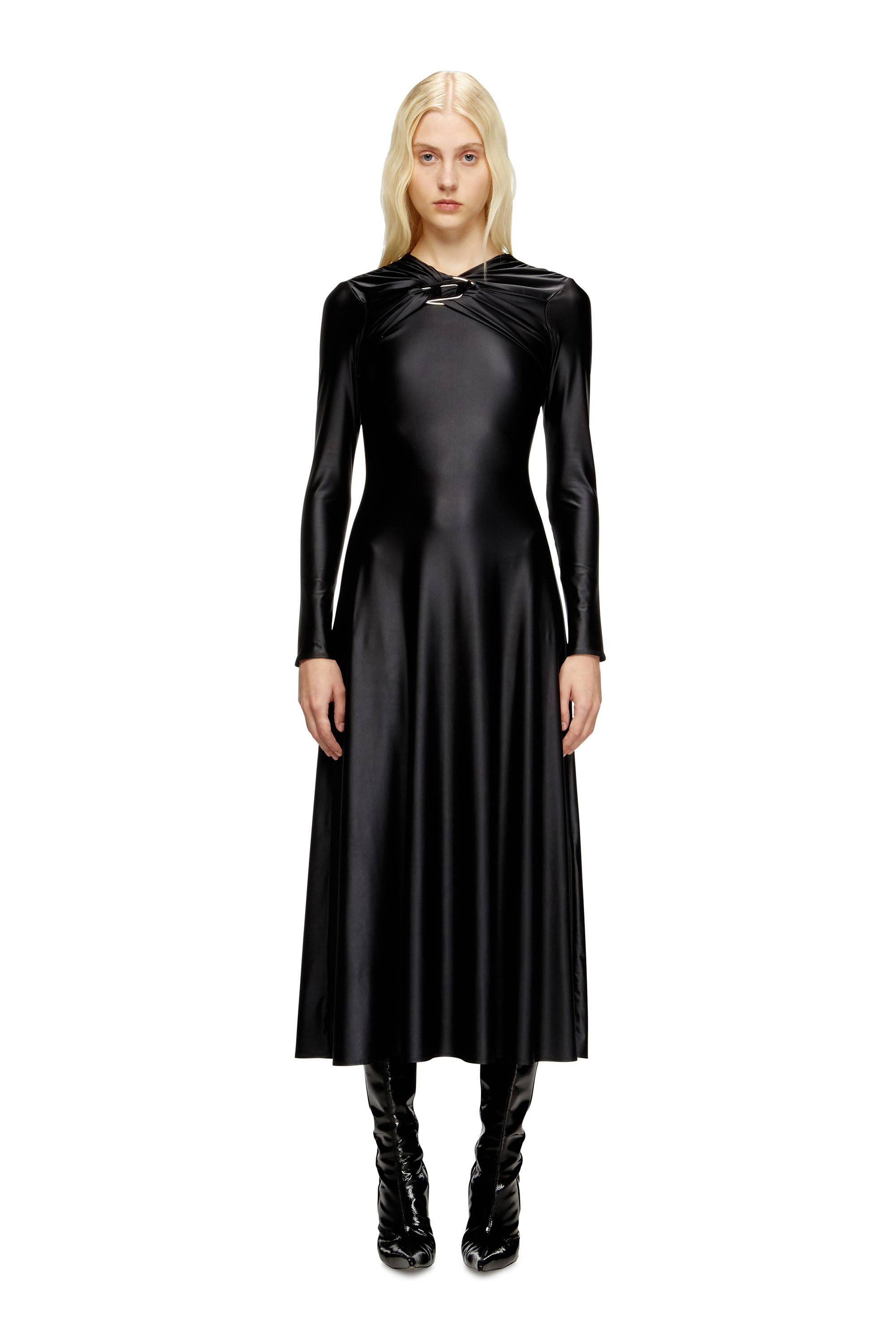 Diesel - D-IAMO, Female's 長袖ドレス in ブラック - 3