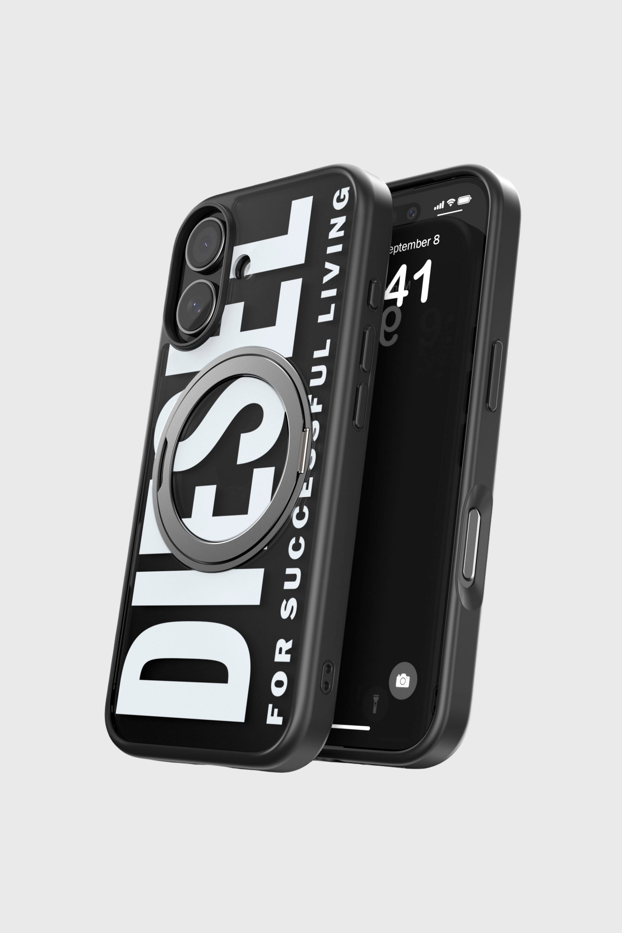 Diesel - 60403 RING STAND CASE RING STAND, Unisex's IPHONE 17 in ブラック - 3