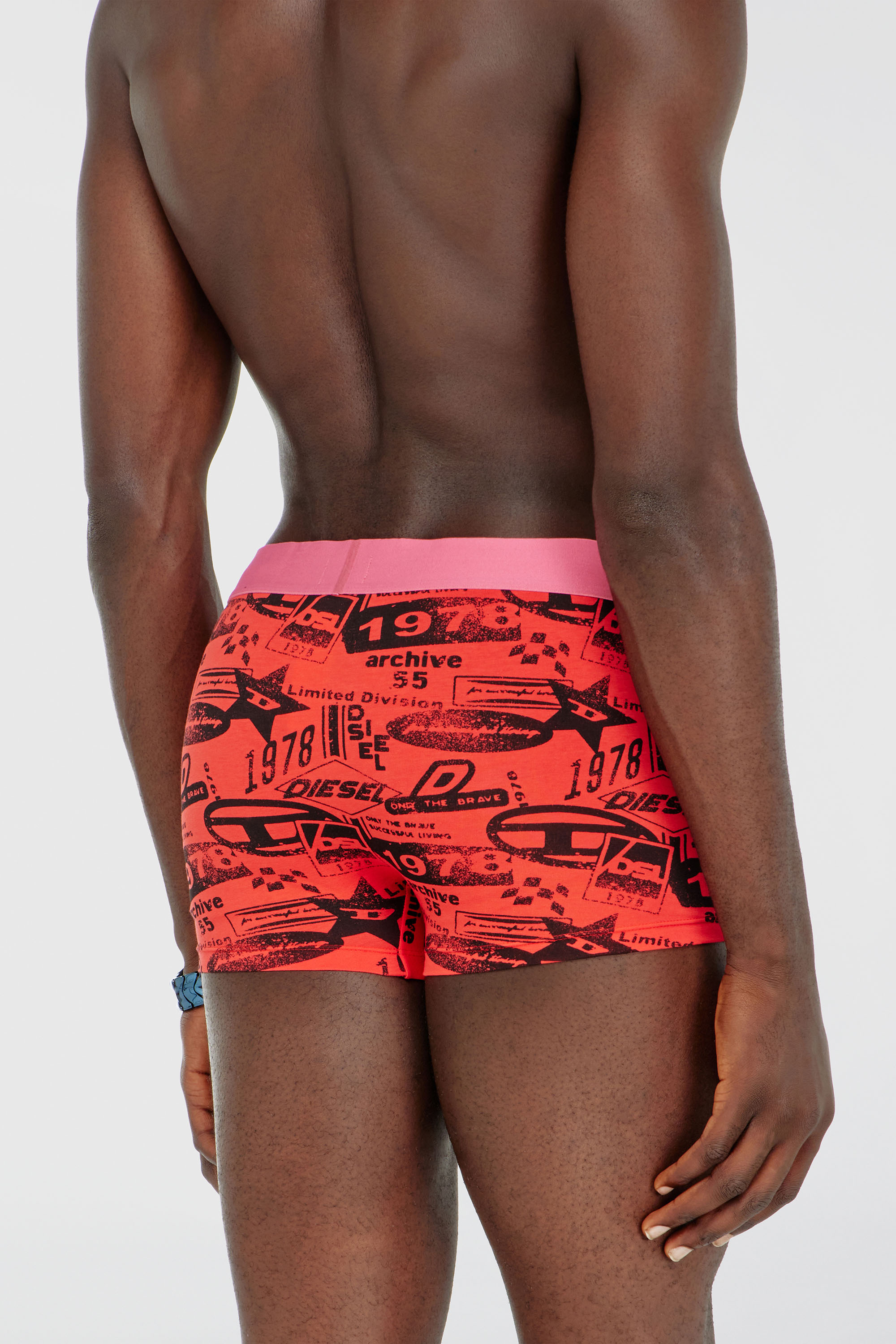 Diesel - DAMIEN-D-POP-40, Male's ボクサーパンツ in レッド - 4