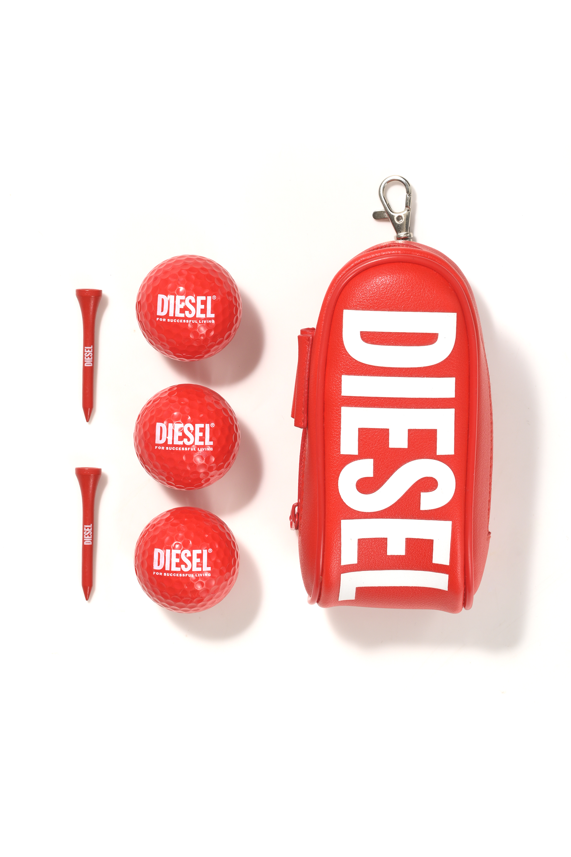 Diesel - GOLF BALL CASE SET, Unisex's GOLF BALL CASE SET in レッド - 1