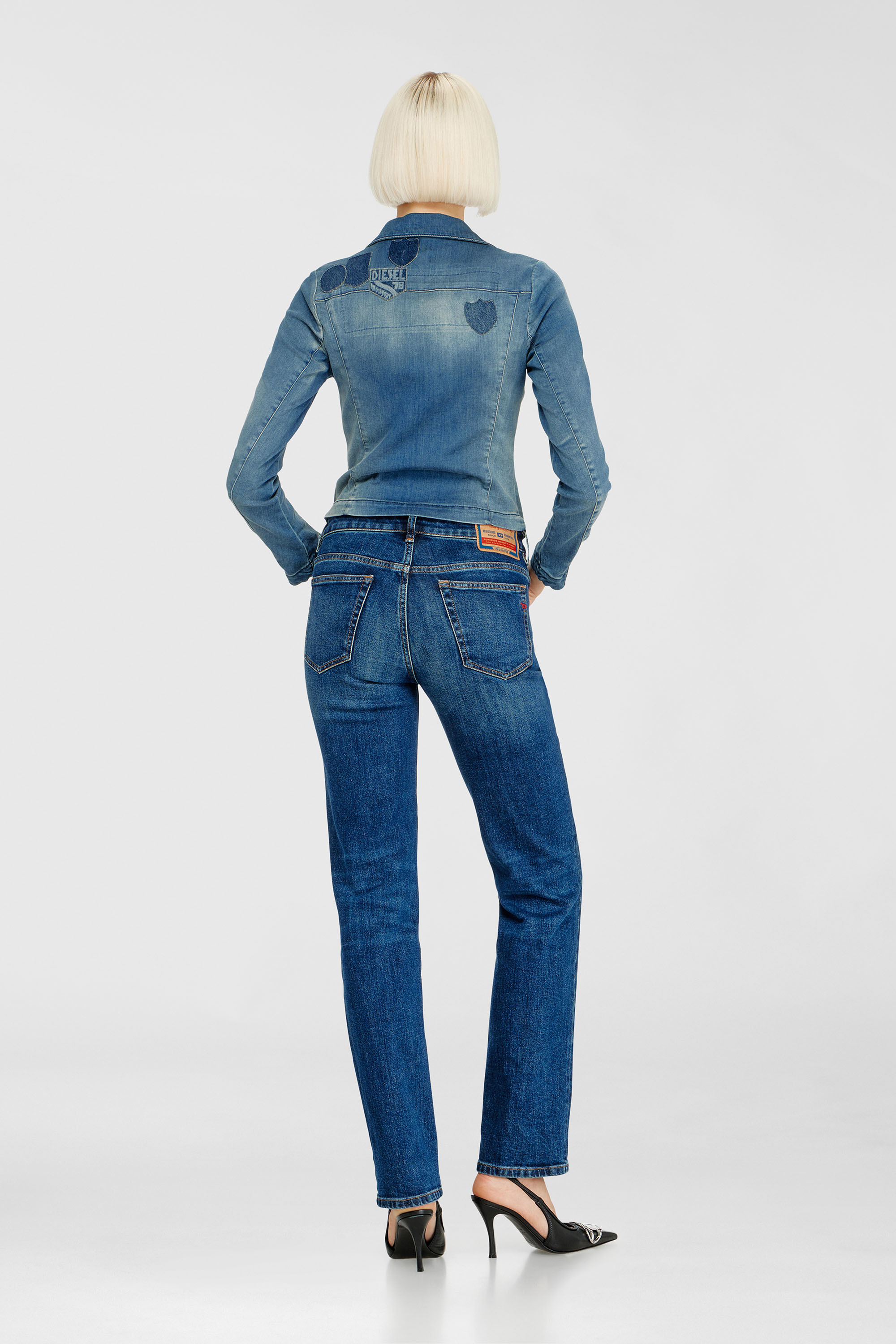 Diesel - Female's Regular Jeans 1989 D-Mine 09I28, ダークブルー - 3