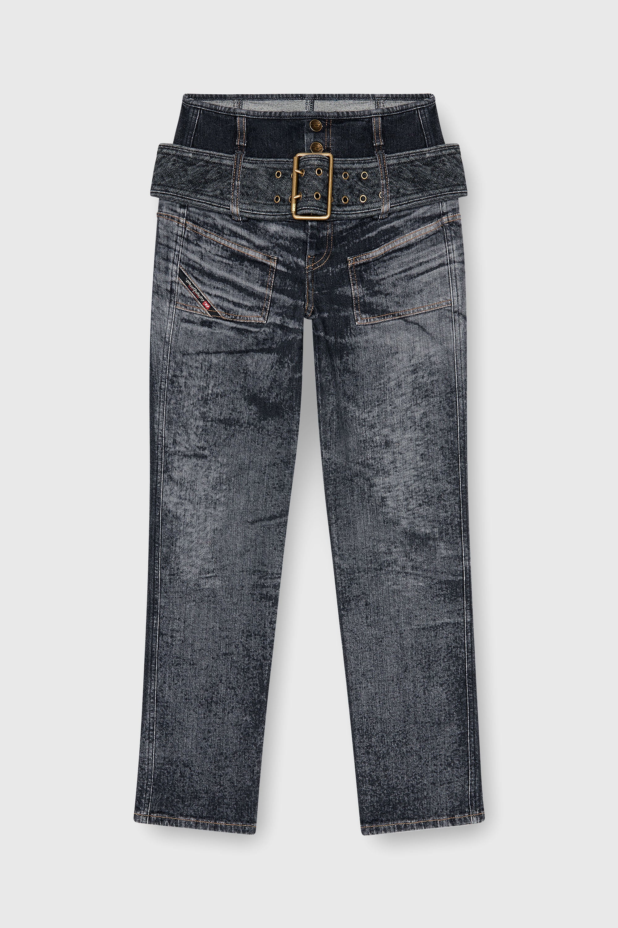 Diesel - Female's Slim Jeans D-Gorina 09Q30, ブラック/ダークグレー - 2