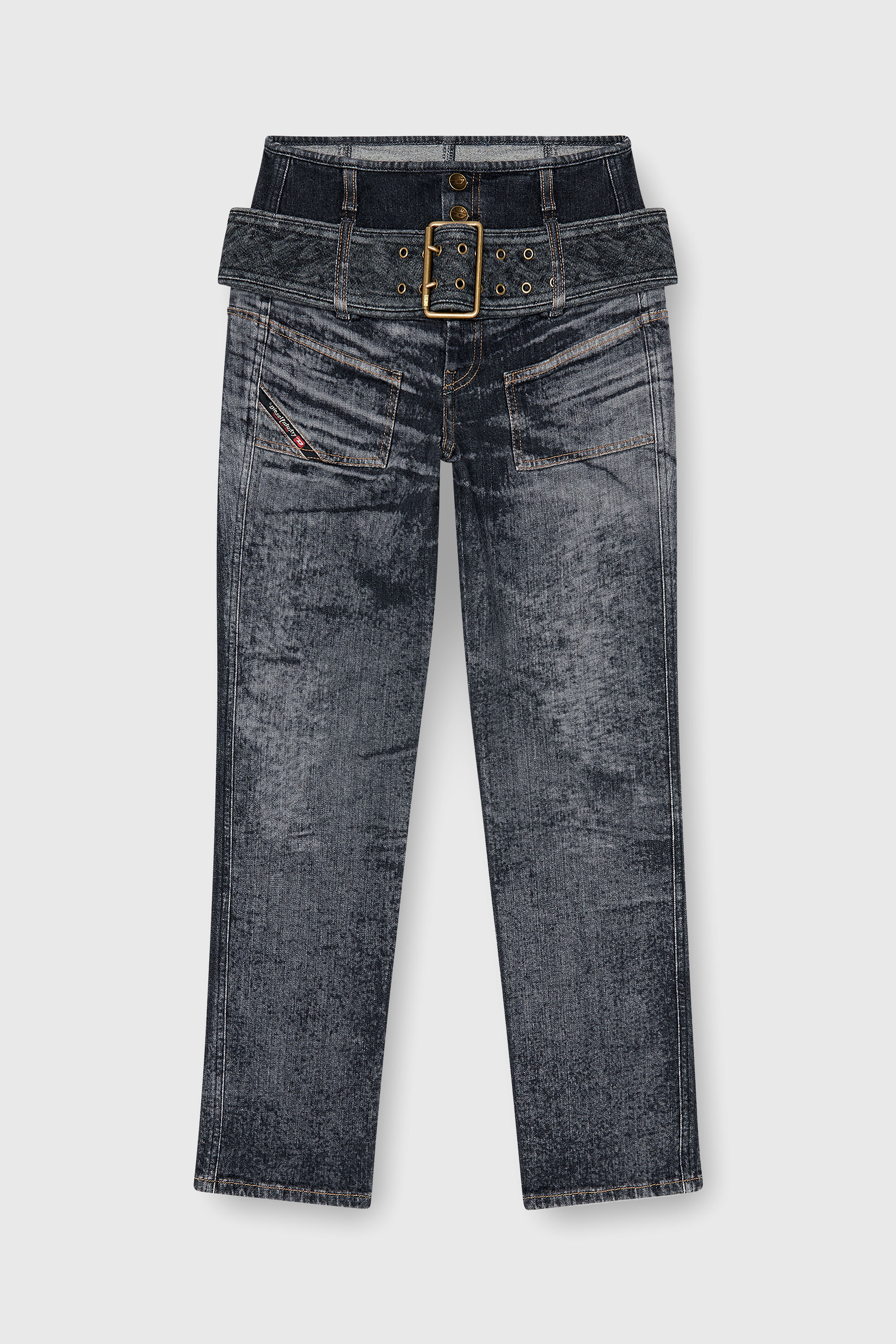 Diesel - Female's Slim Jeans D-Gorina 09Q30, ブラック/ダークグレー - 6
