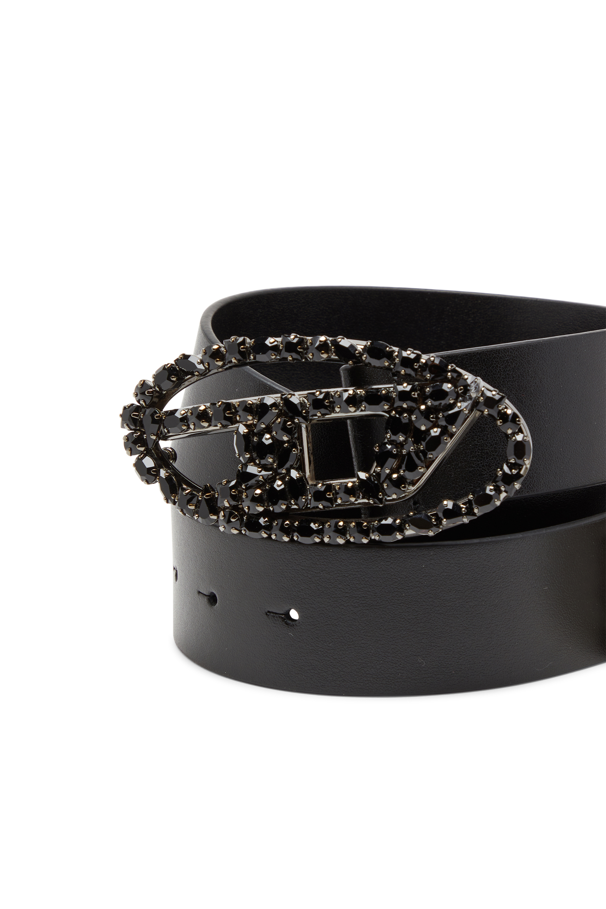 Diesel - B-1DR W-CROWN, Female's レザーベルト in ブラック - 3