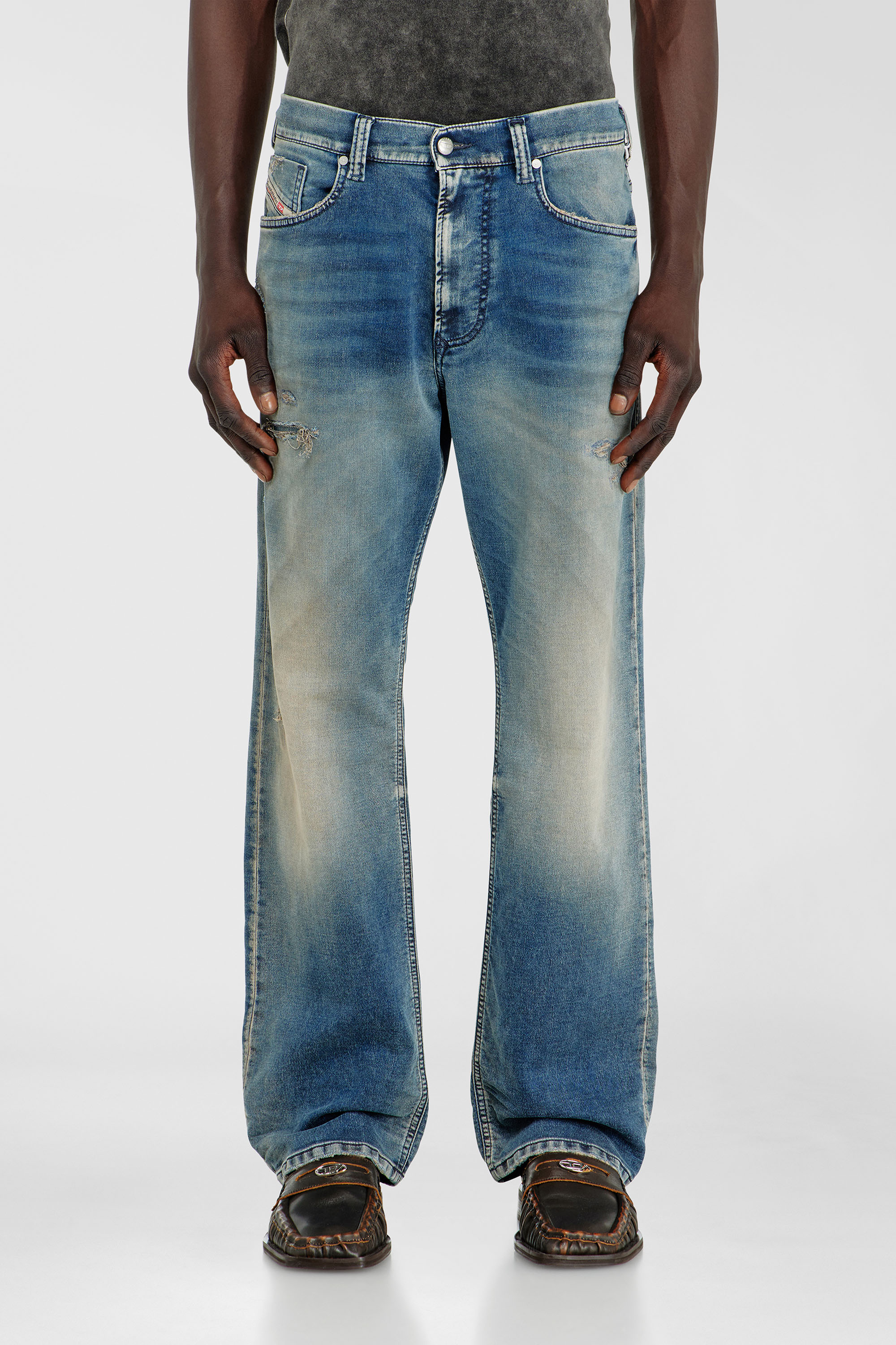 Diesel - Male's Relaxed 2080 D-Reel Joggjeans&reg; 068WY, ミディアムブルー - 3