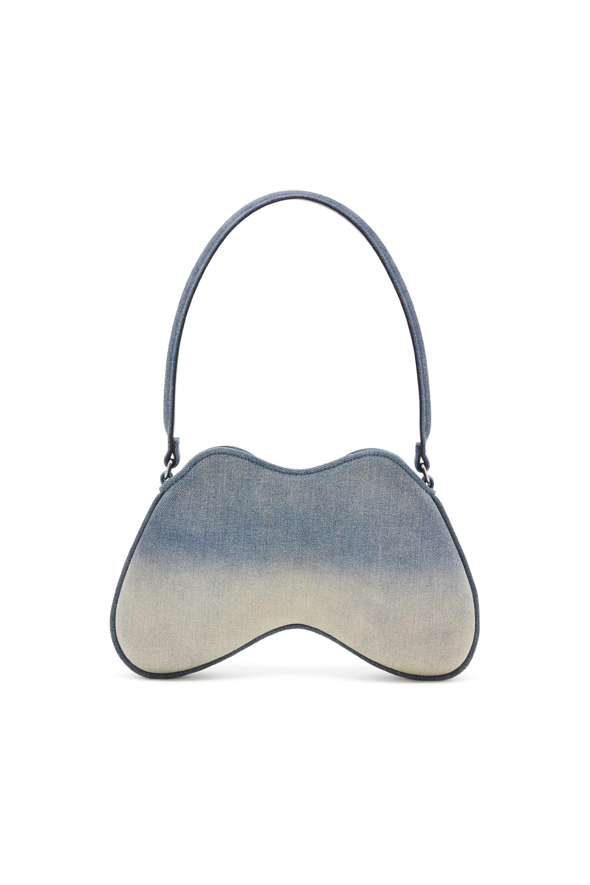 Diesel - DOUBLE-D SHOULDER, Female's Double-D-Shoulder bag in solarised denim in ライトブルー - 2