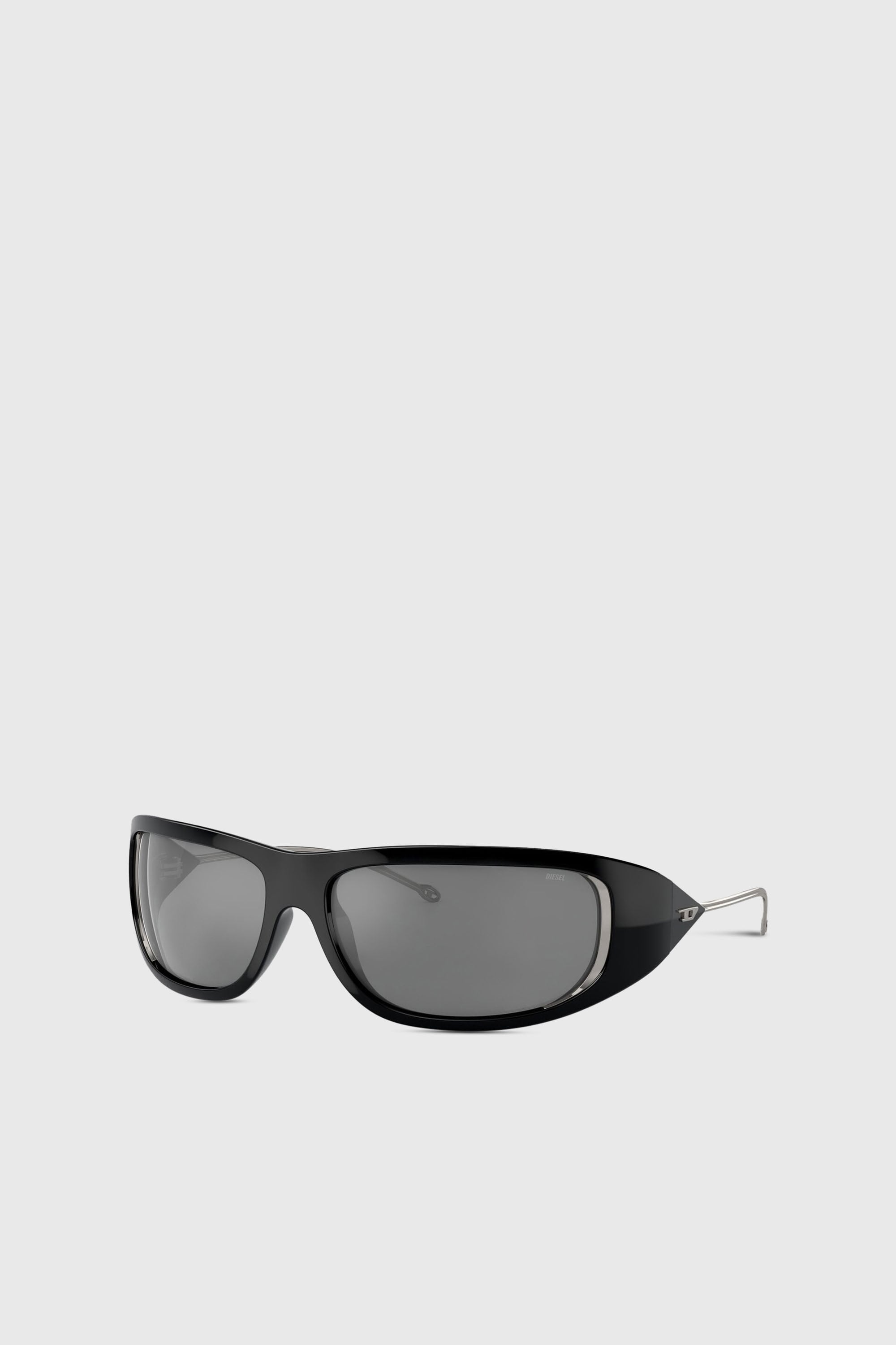 Diesel - 0DL3001 SIZE 61, Unisex's サングラス in ブラック/フラッシュミラー - 1