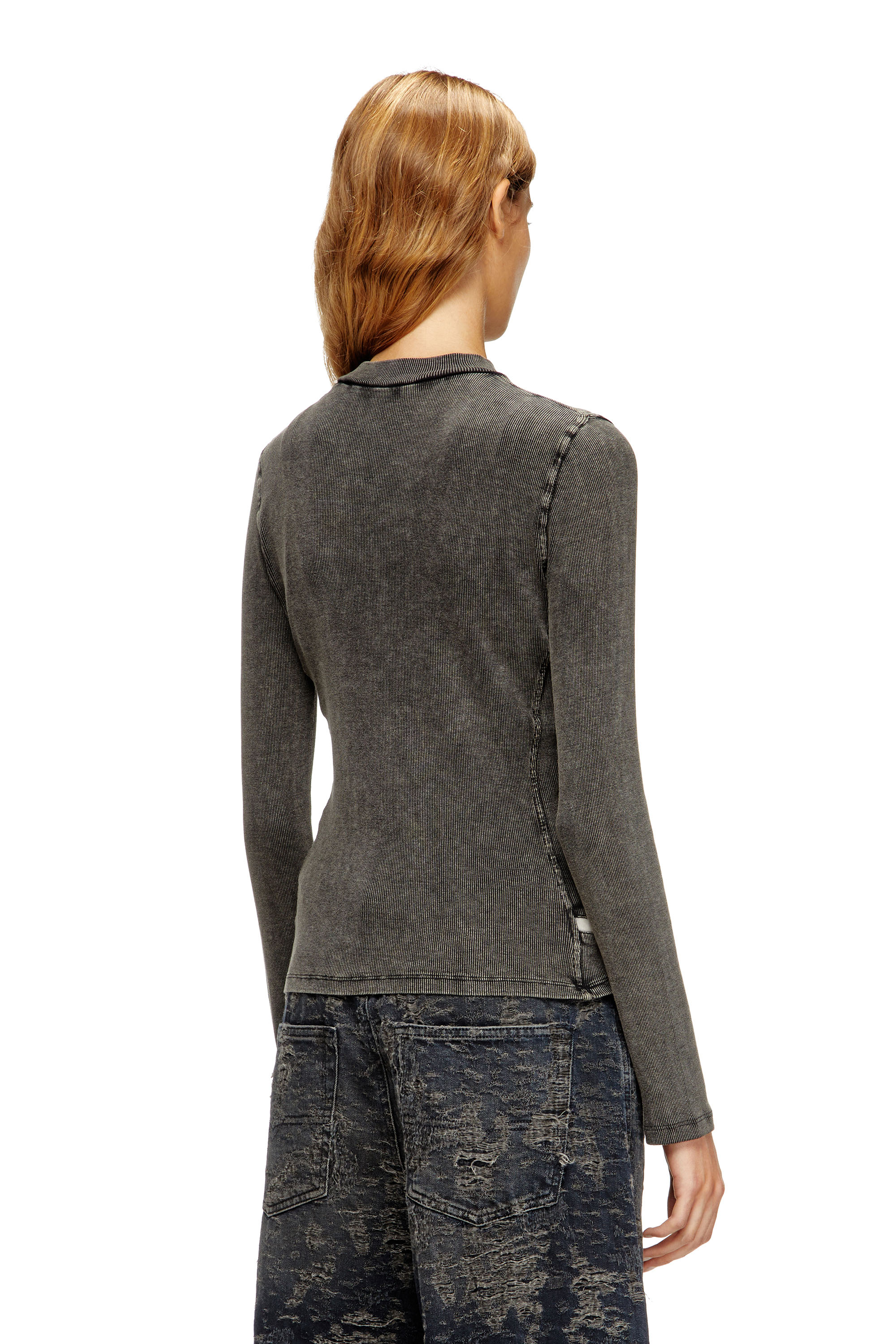 Diesel - T-MOKKY-LS, Female's 長袖トップ in ブラック - 4