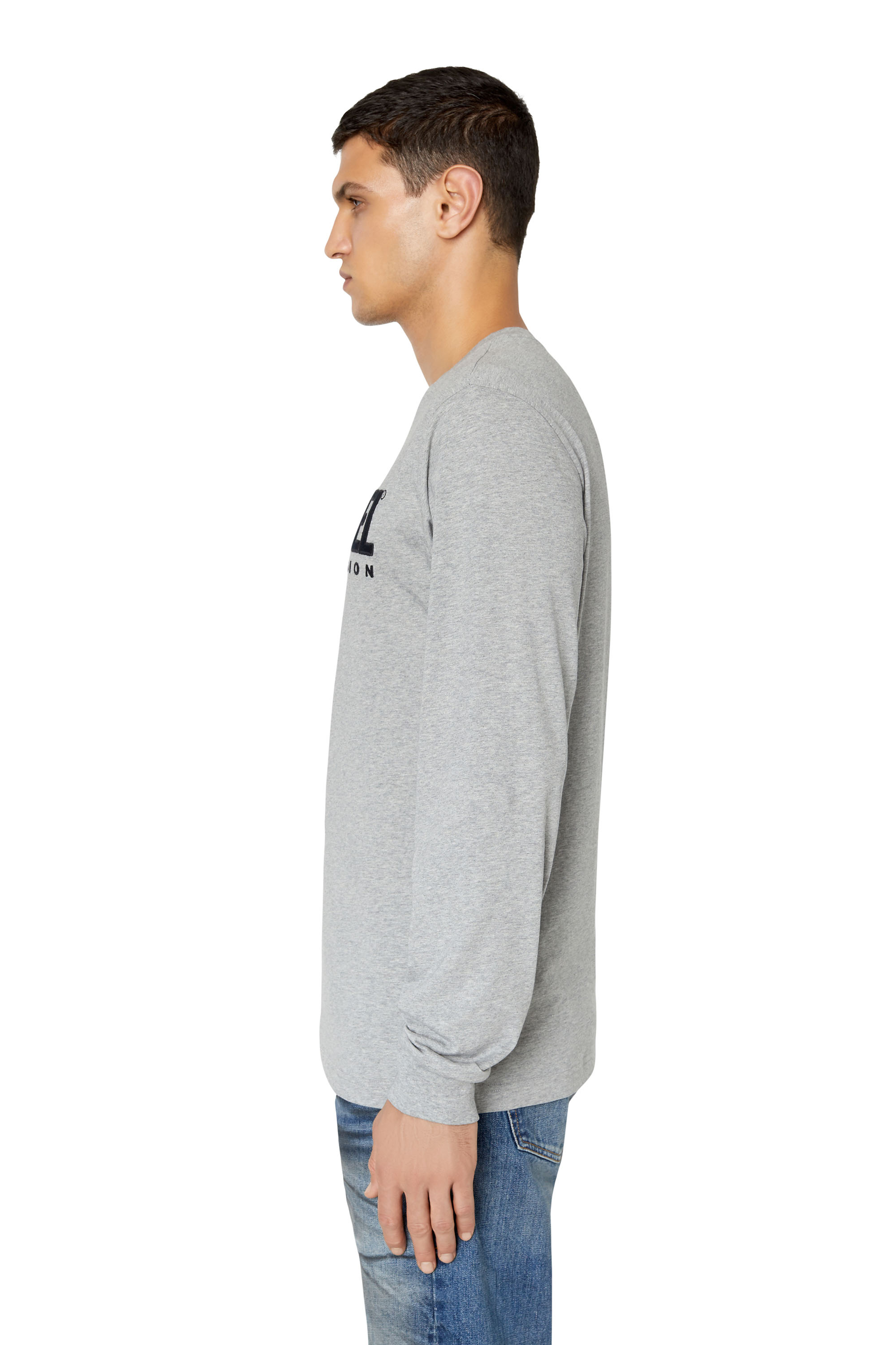 Diesel - T-JUST-LS-DIV, グレー - Image 6