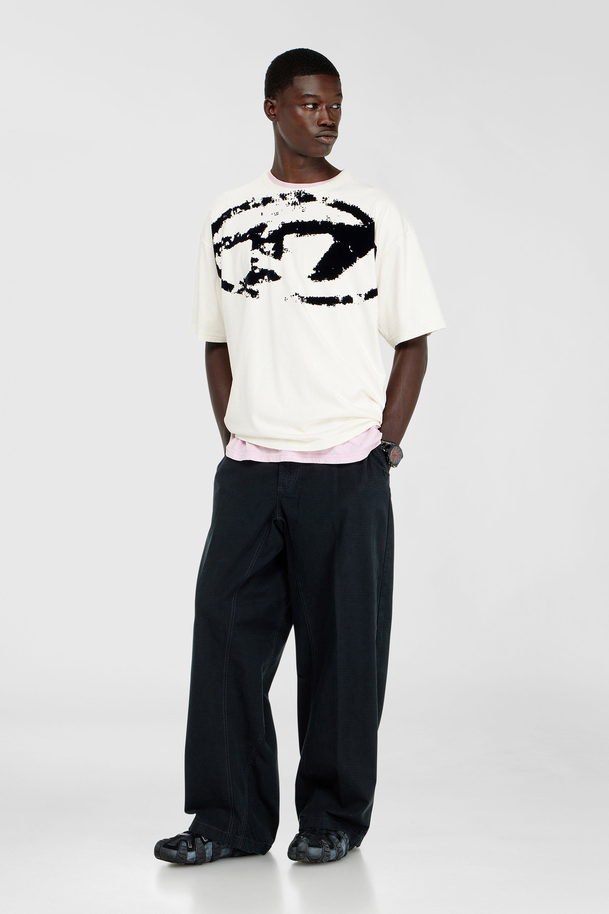 Diesel - T-BOXT-N14, Male's Tシャツ in ホワイト - 1