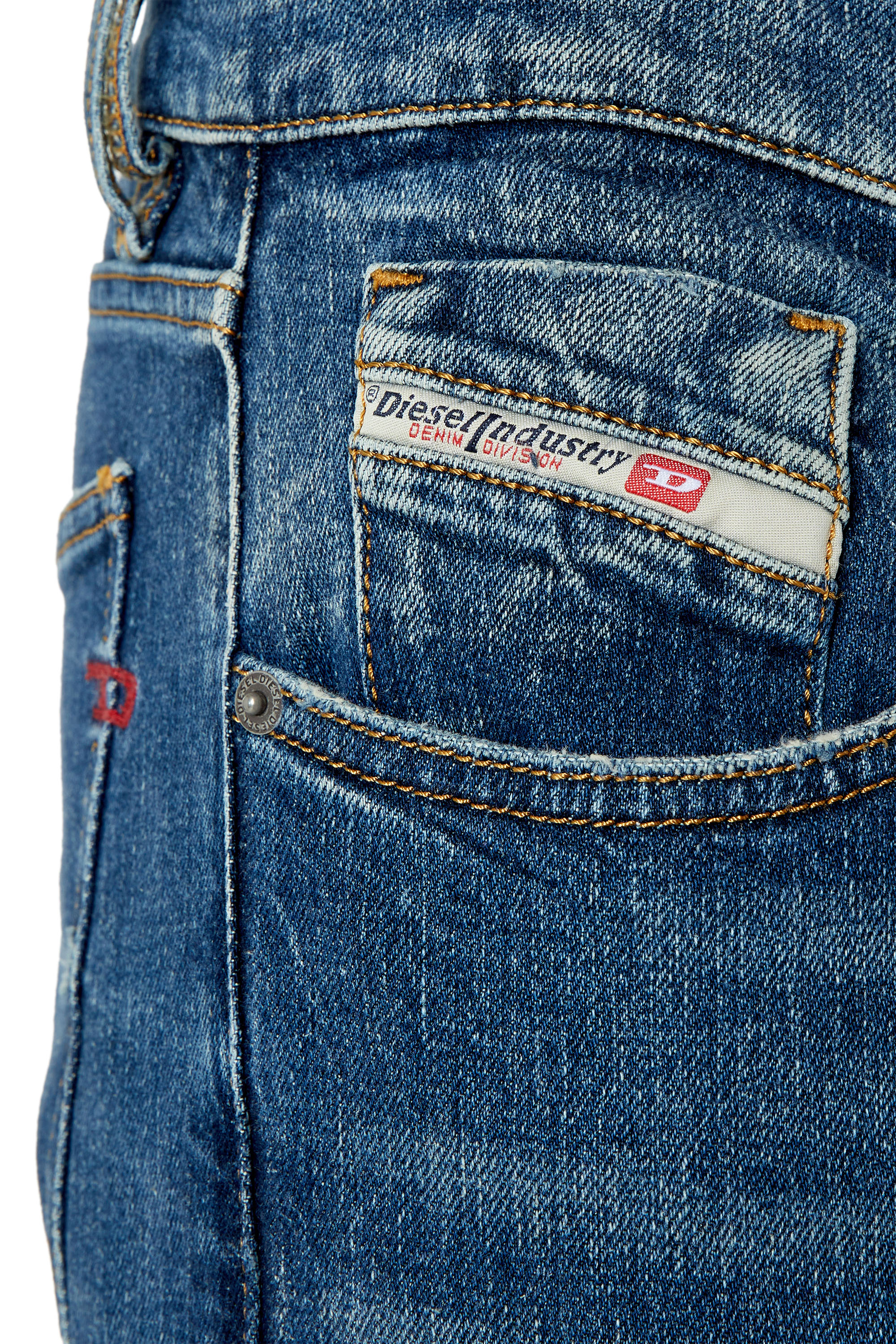 Diesel - Slim Jeans 2019 D-Strukt 007L1, ミディアムブルー - Image 4