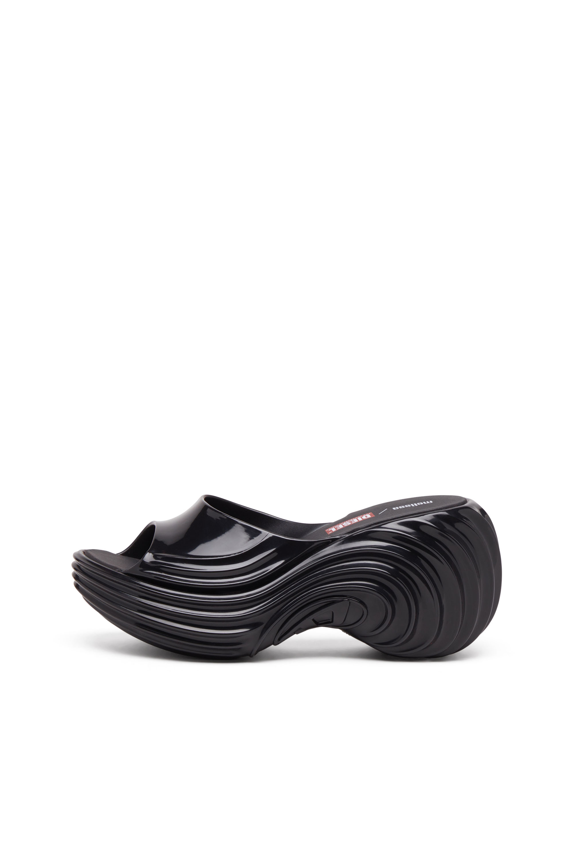 Diesel - MELISSA QUANTUM PLATFORM, Female's Platform mule in Melflex® in ブラック - 8