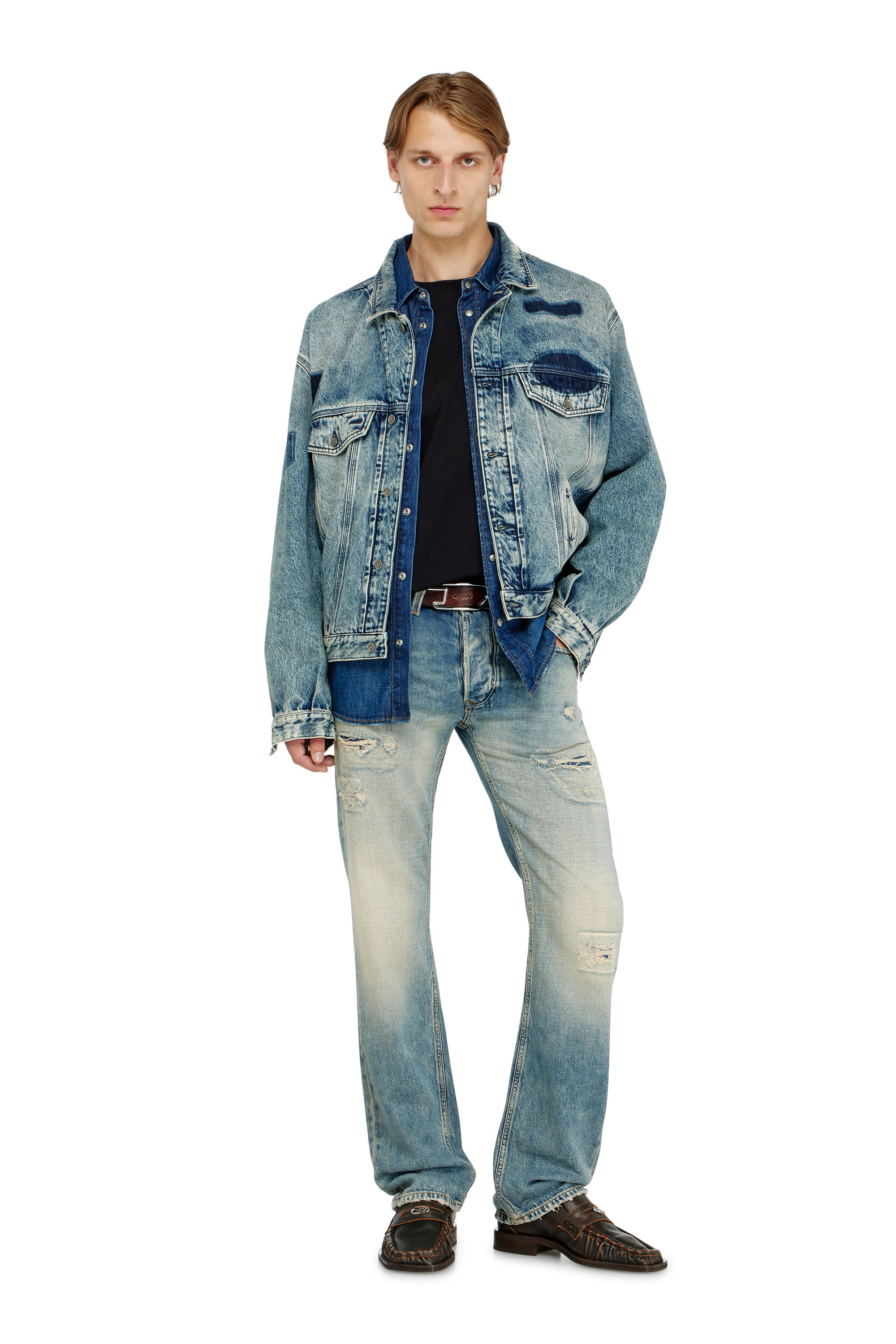 Diesel - T-ADJUST-LS-MET, Male's 長袖Tシャツ in ブラック - 2