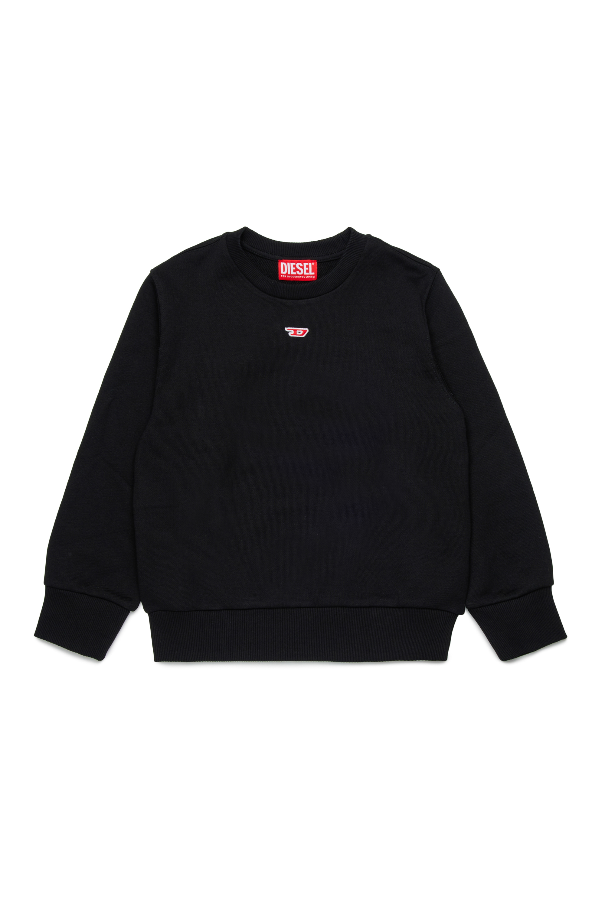 Diesel - SGINND OVER, Unisex's Sweatshirt with D logo in ブラック - 1