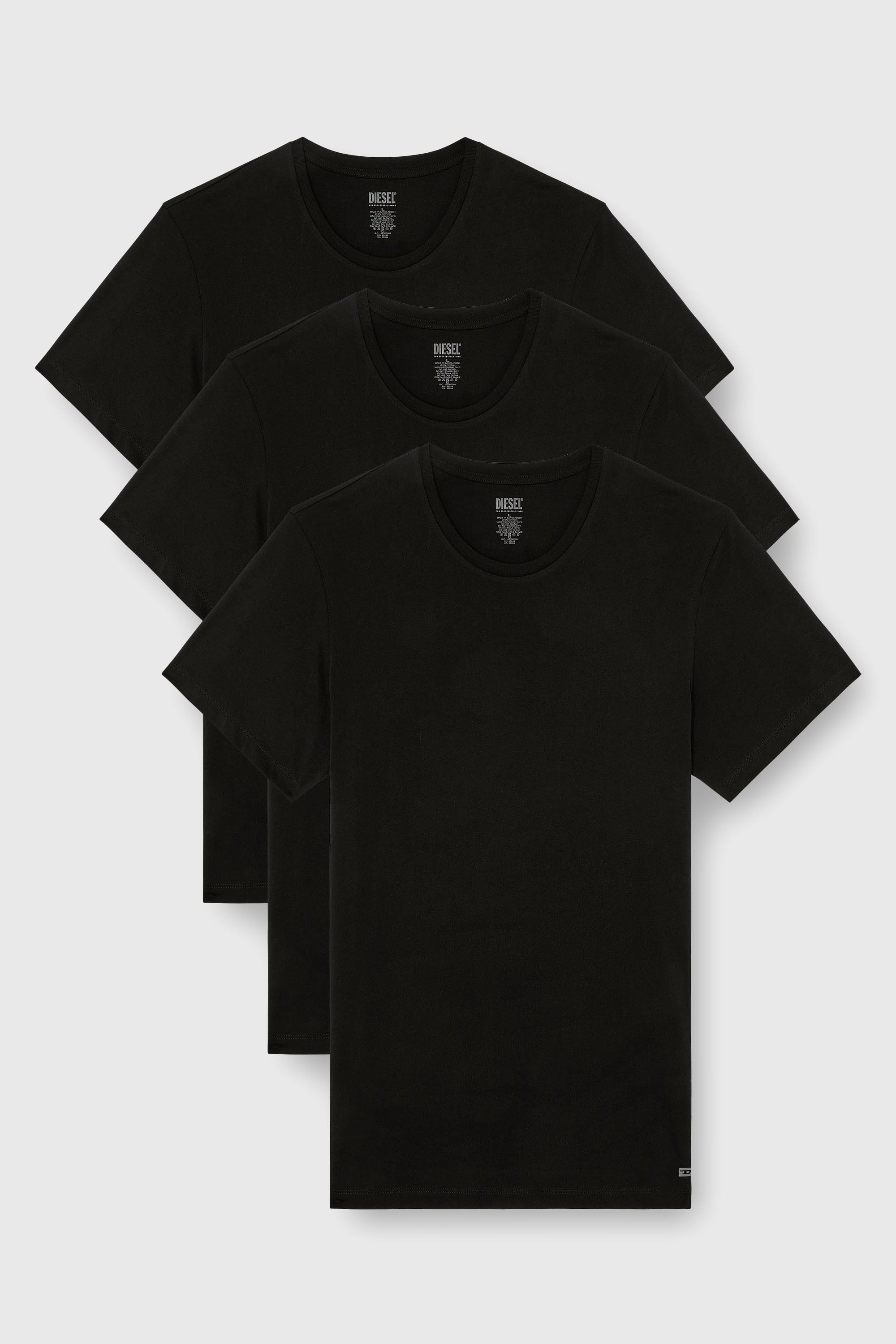 Diesel - RANDAL-D-BOX-3PACK, Male's Tシャツ3枚パック in ブラック - 1