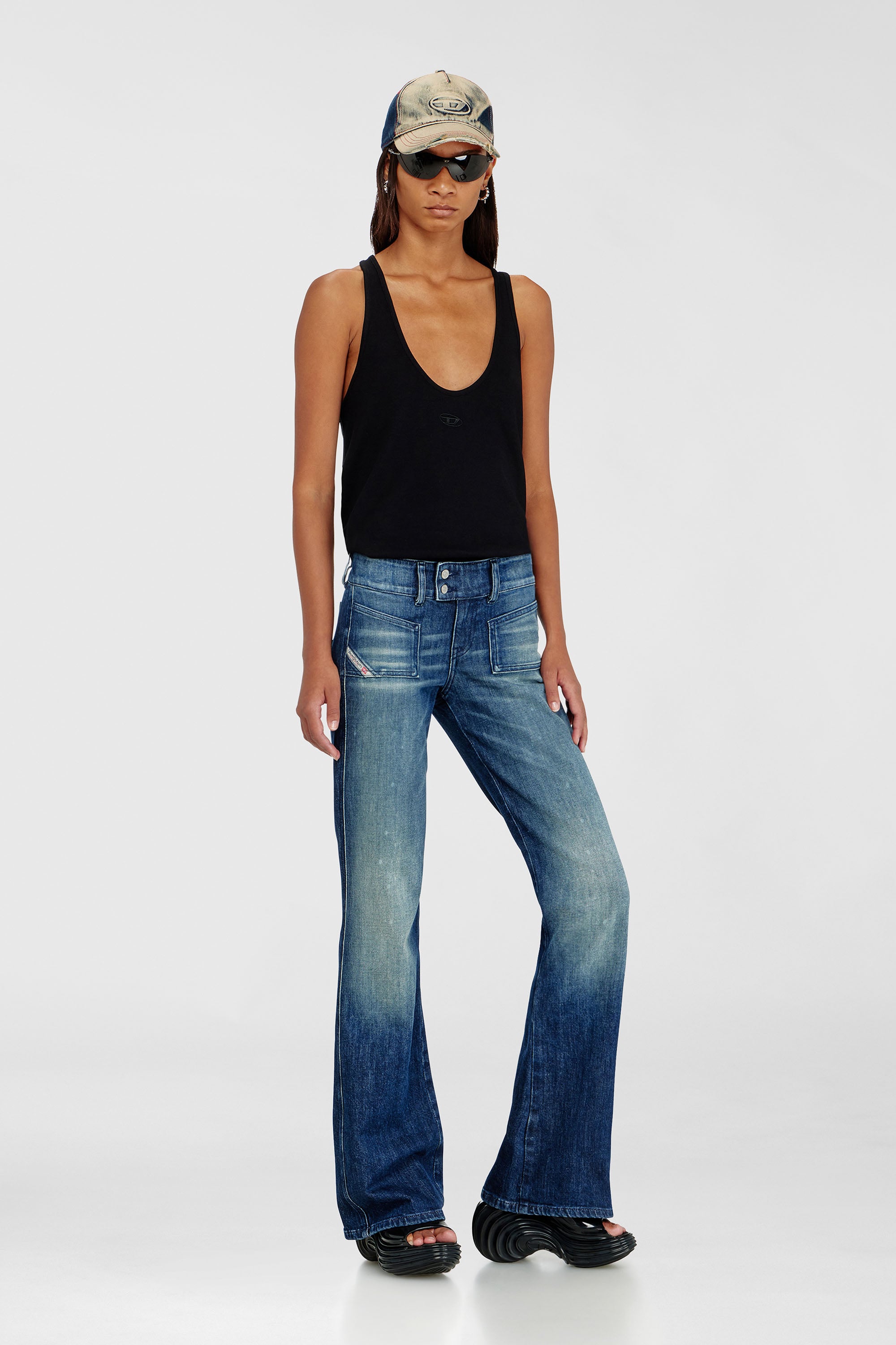 Diesel - MELISSA QUANTUM PLATFORM, Female's サンダル in ブラック - 1