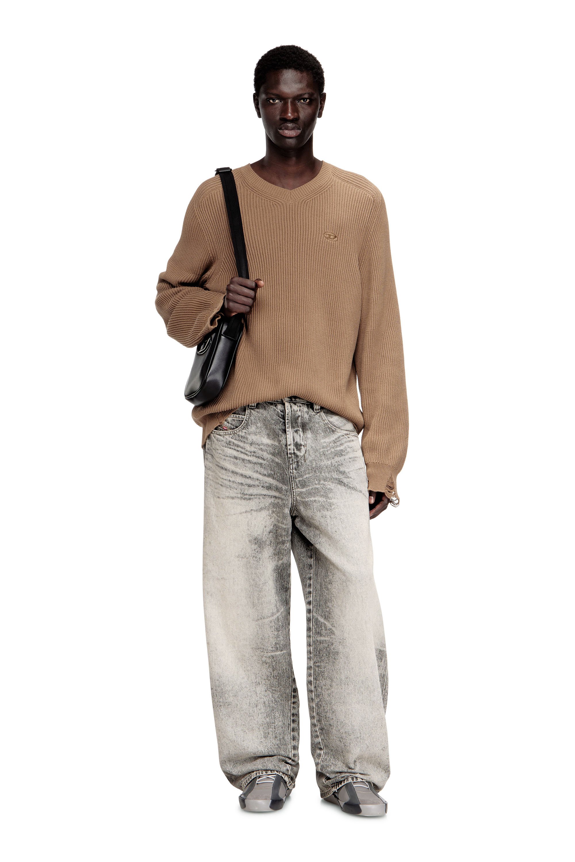 Diesel - K-NAZAIRE, Male's プルオーバーニット in ベージュ - 1