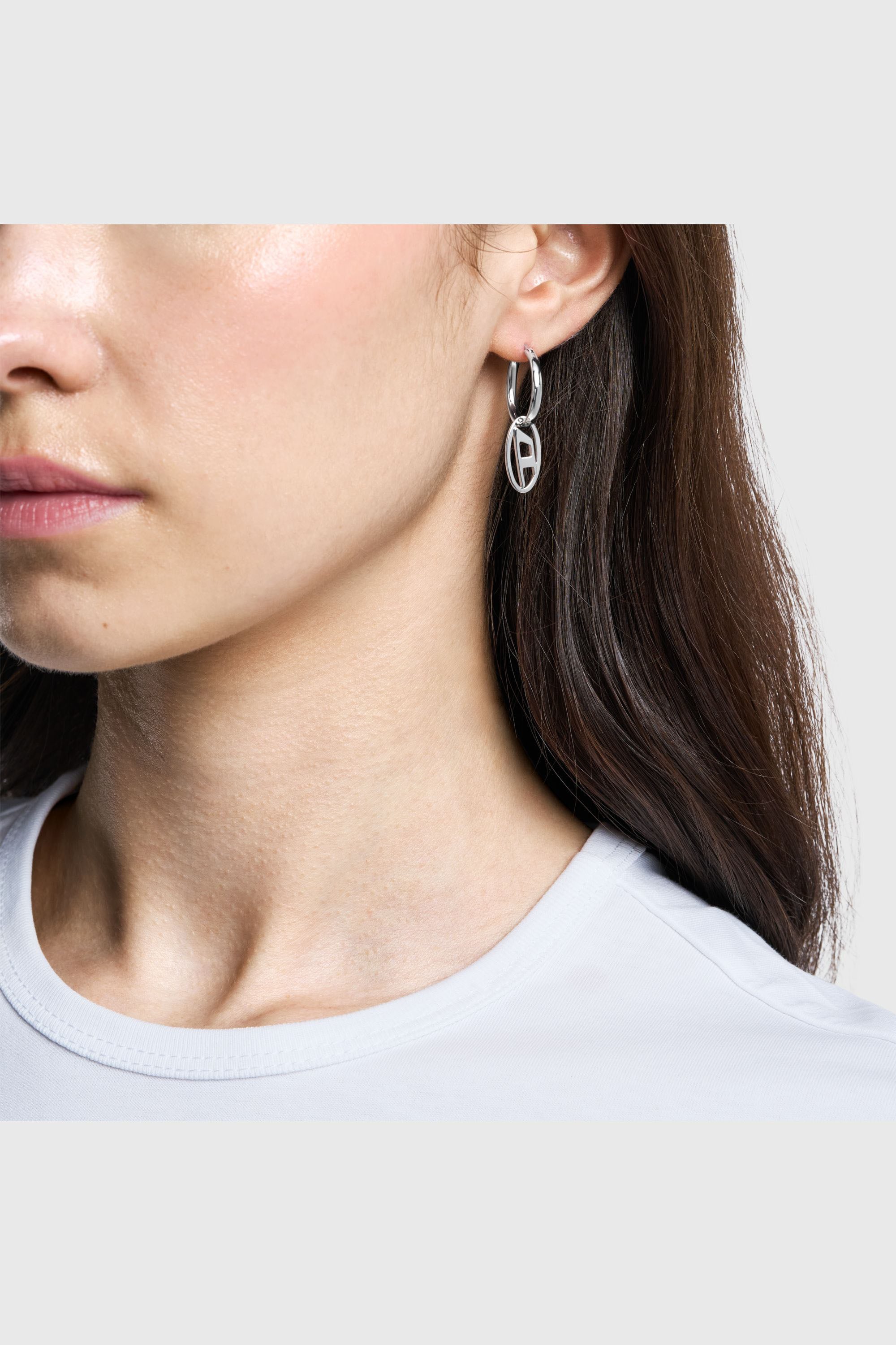 Diesel - DX1601040, Unisex's ピアス（片耳用） in シルバー - 3