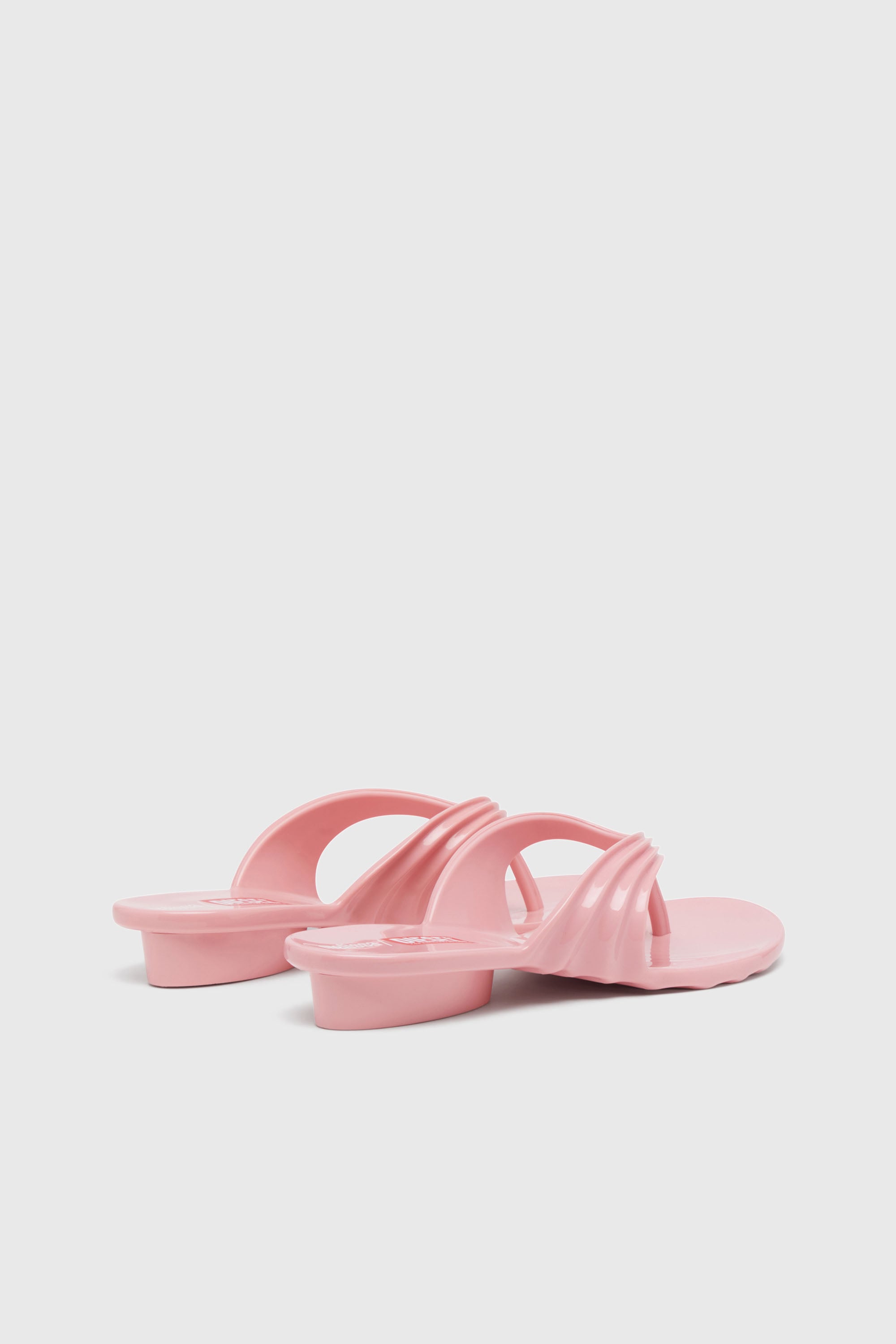 Diesel - MELISSA QUANTUM THONG, Female's Sculptural flip-flops in Melflex&reg; in ピンク / ホワイト - 4