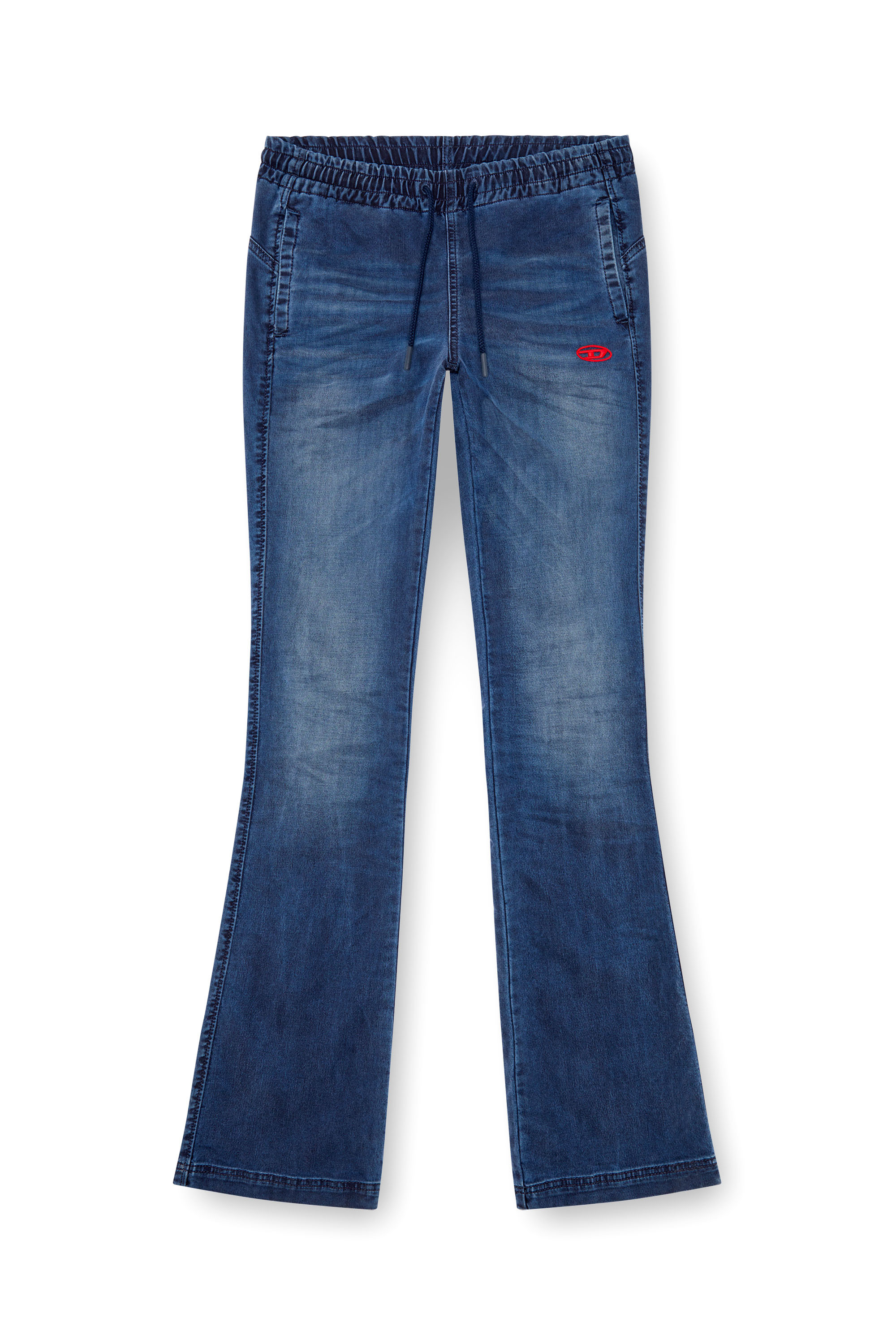 Diesel - Female's Bootcut 2069 D-Ebbey Joggjeans® 068LX, ダークブルー - 3