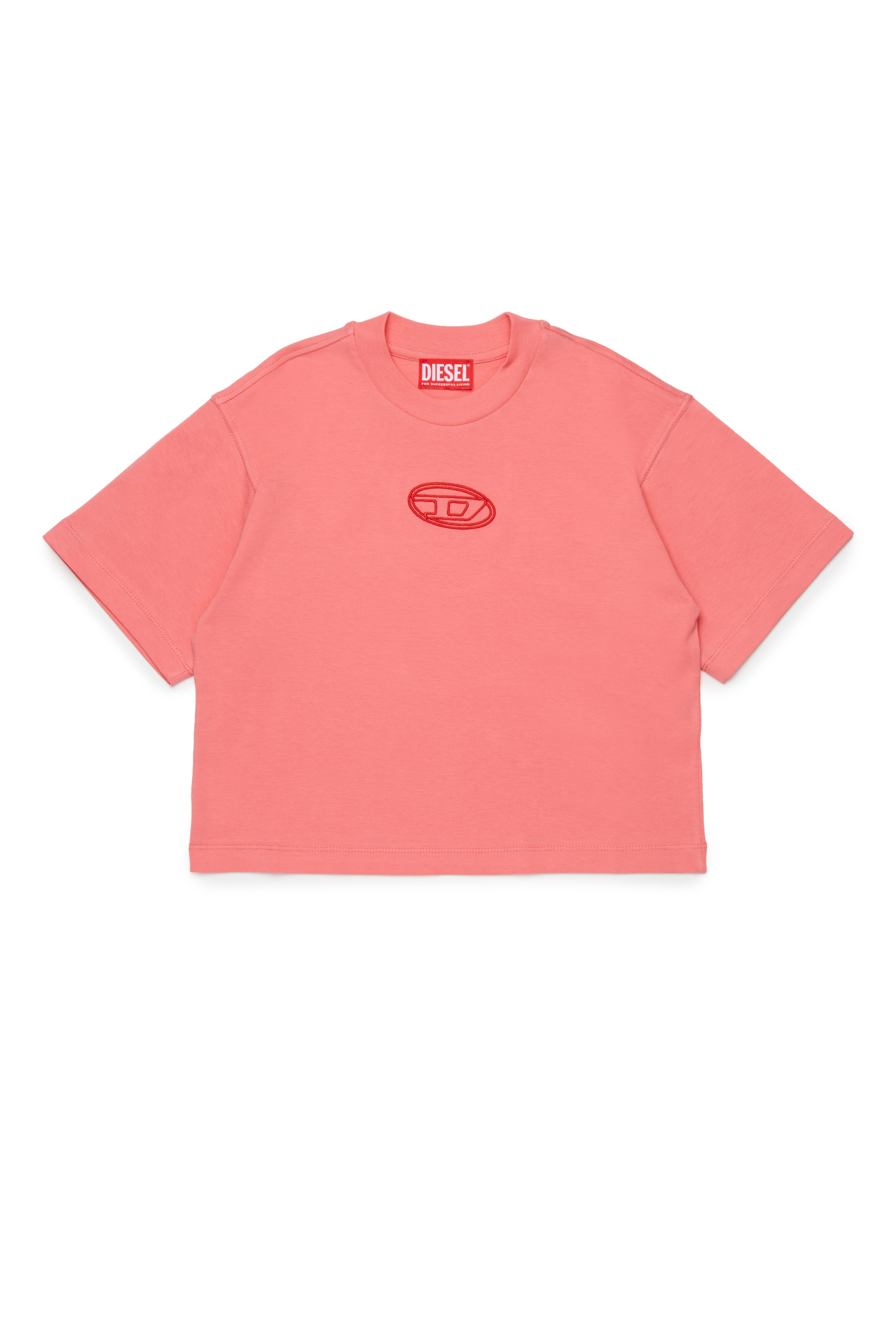 Diesel - TIXAN, Female's Tシャツ in ピンク / ホワイト - 1