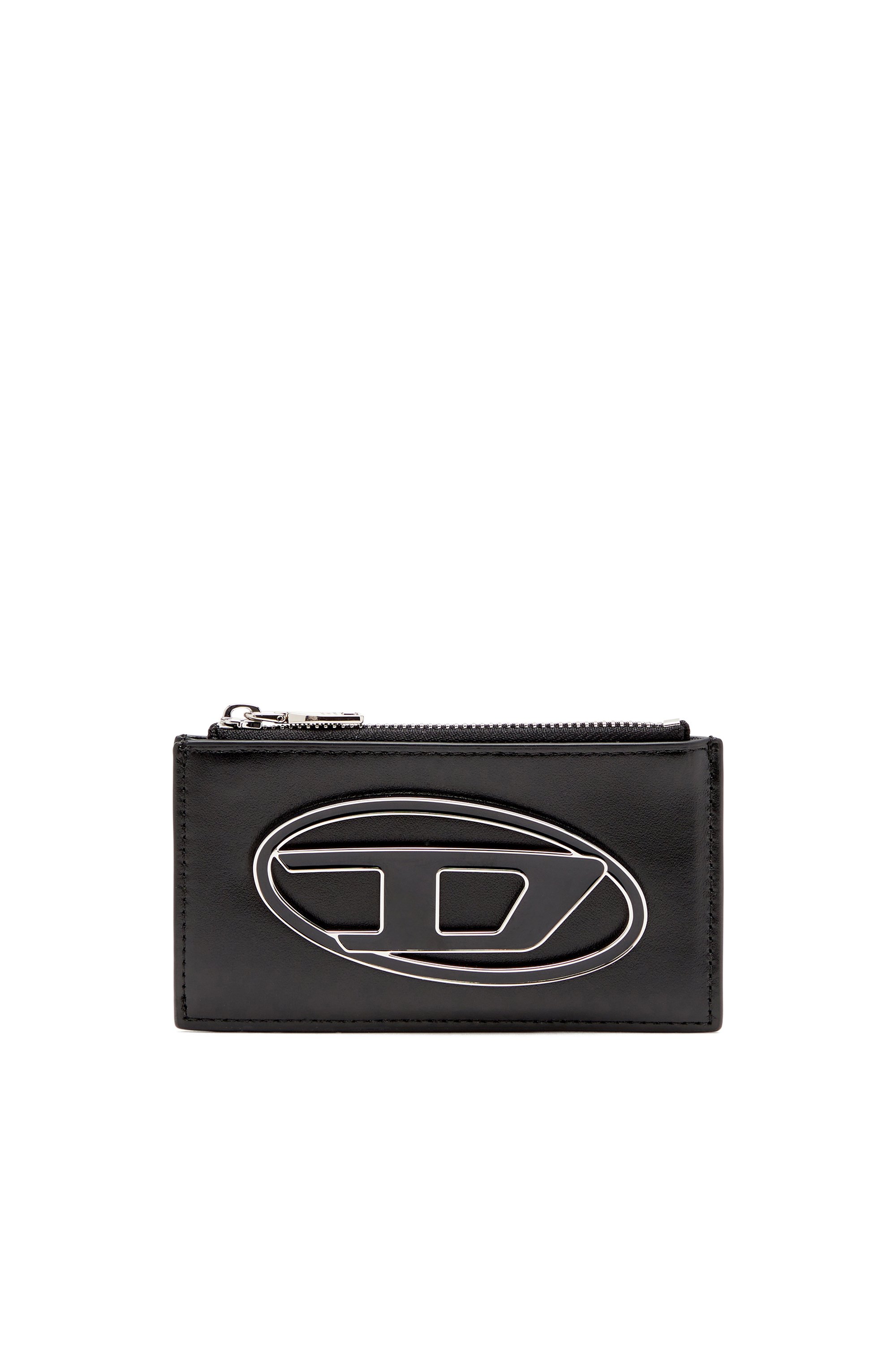 Diesel - 1DR CARD HOLDER III, Female's Flat card holder in nappa leather in ブラック - 1