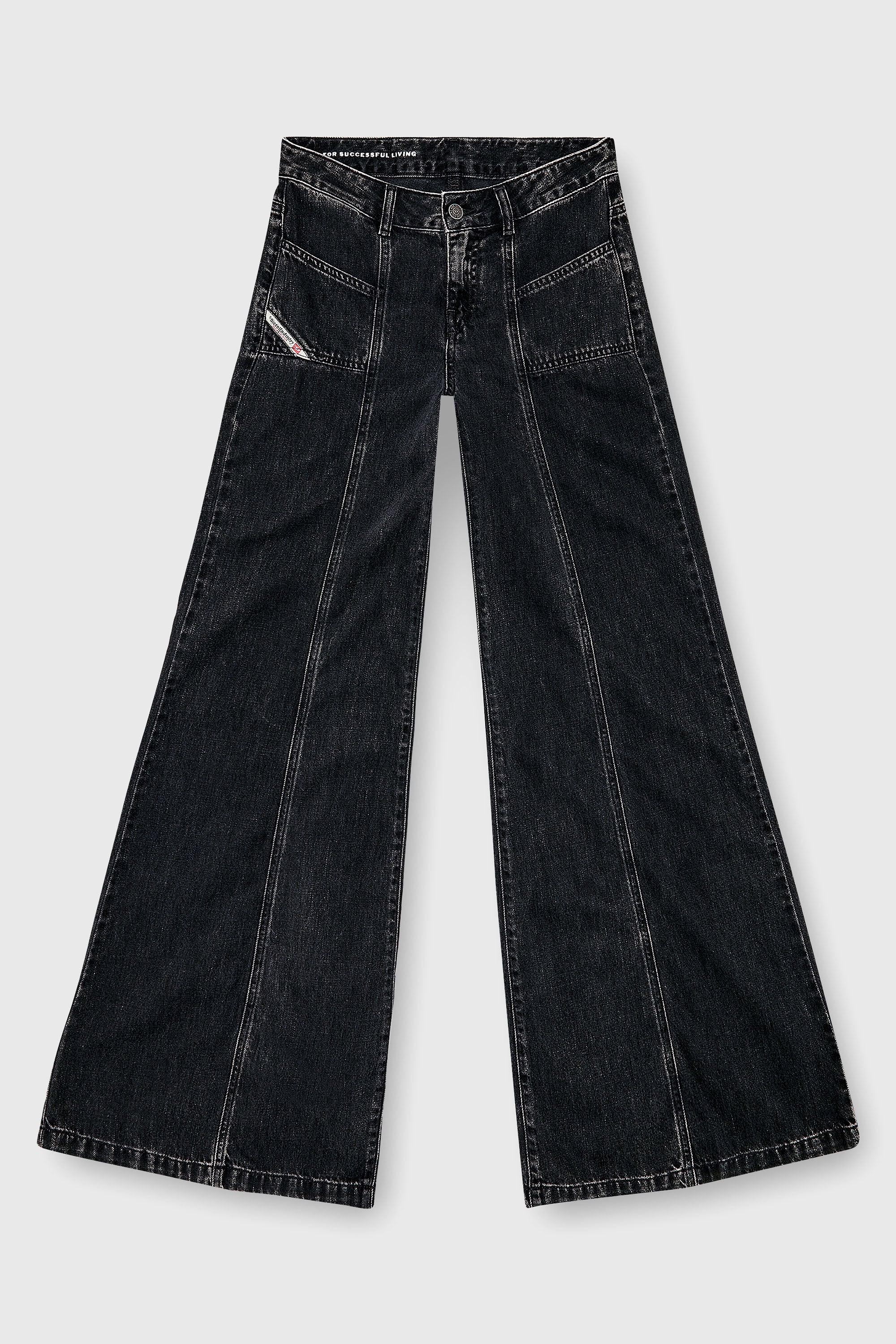 Diesel - Female's Flare Jeans D-Akii 068HN, ブラック/ダークグレー - 2