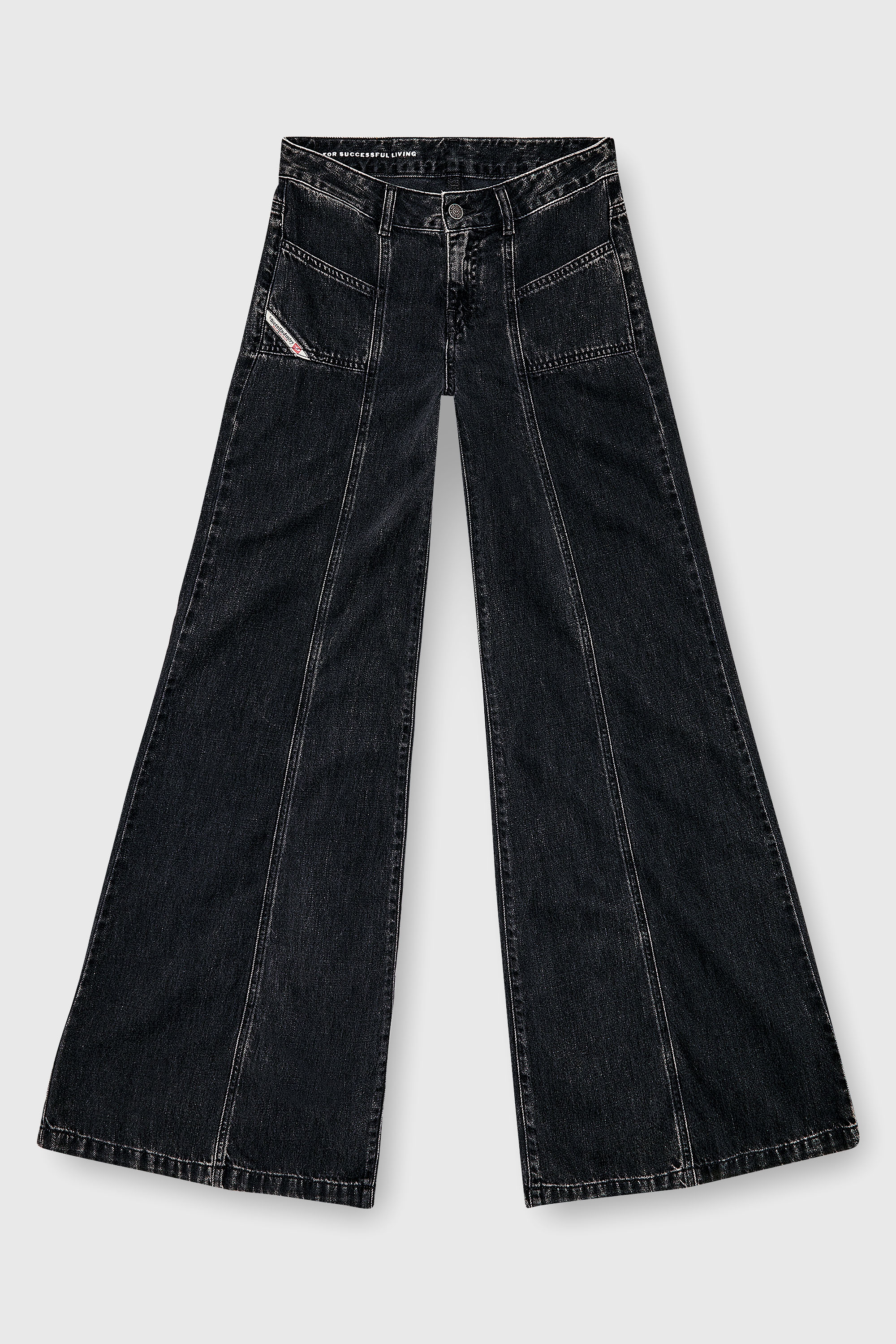 Diesel - Female's Flare Jeans D-Akii 068HN, ブラック/ダークグレー - 6
