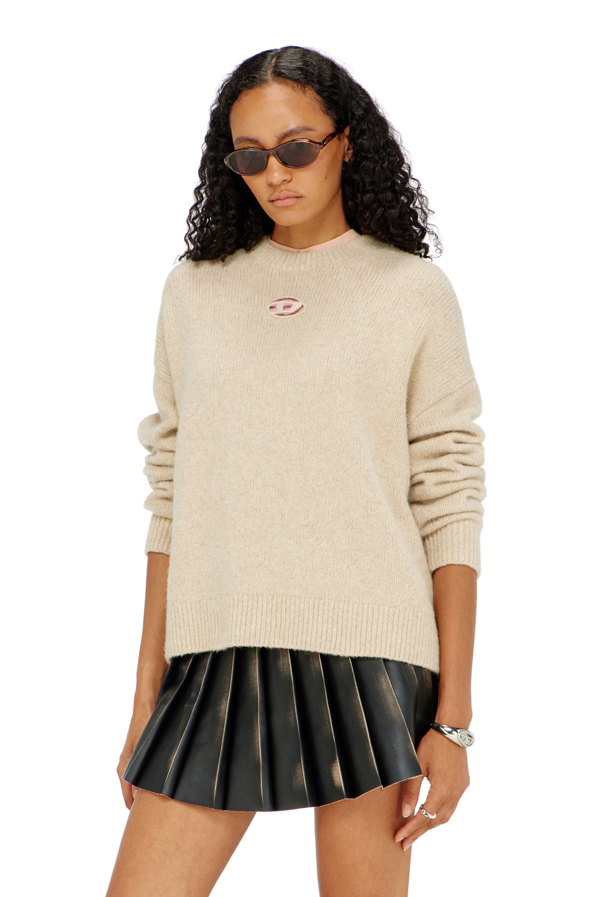 Diesel - M-AREETA, Female's プルオーバーニット in ベージュ - 3