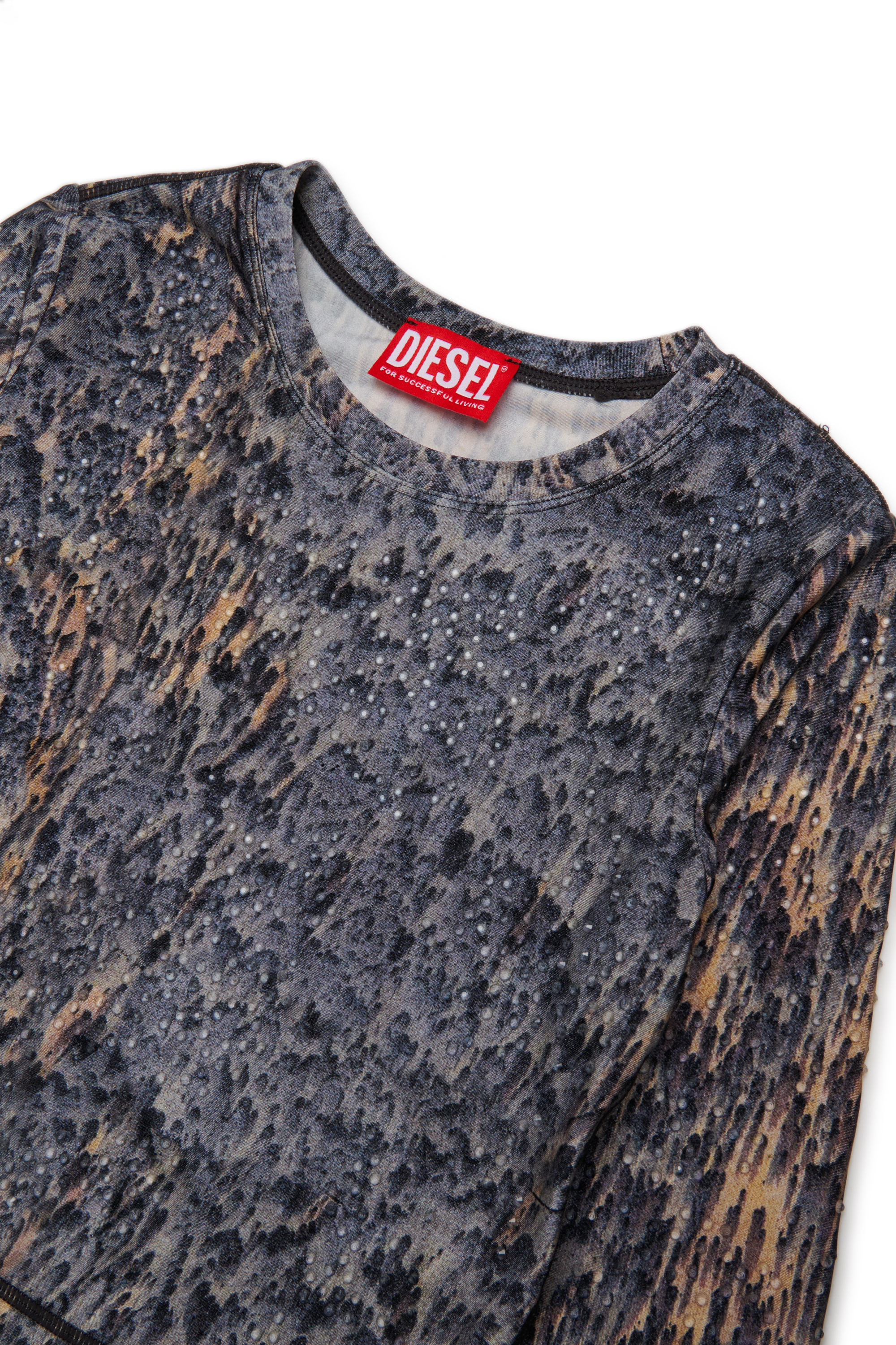 Diesel - TOSCA, Female's 長袖Tシャツ in ブルー/ブラウン - 3