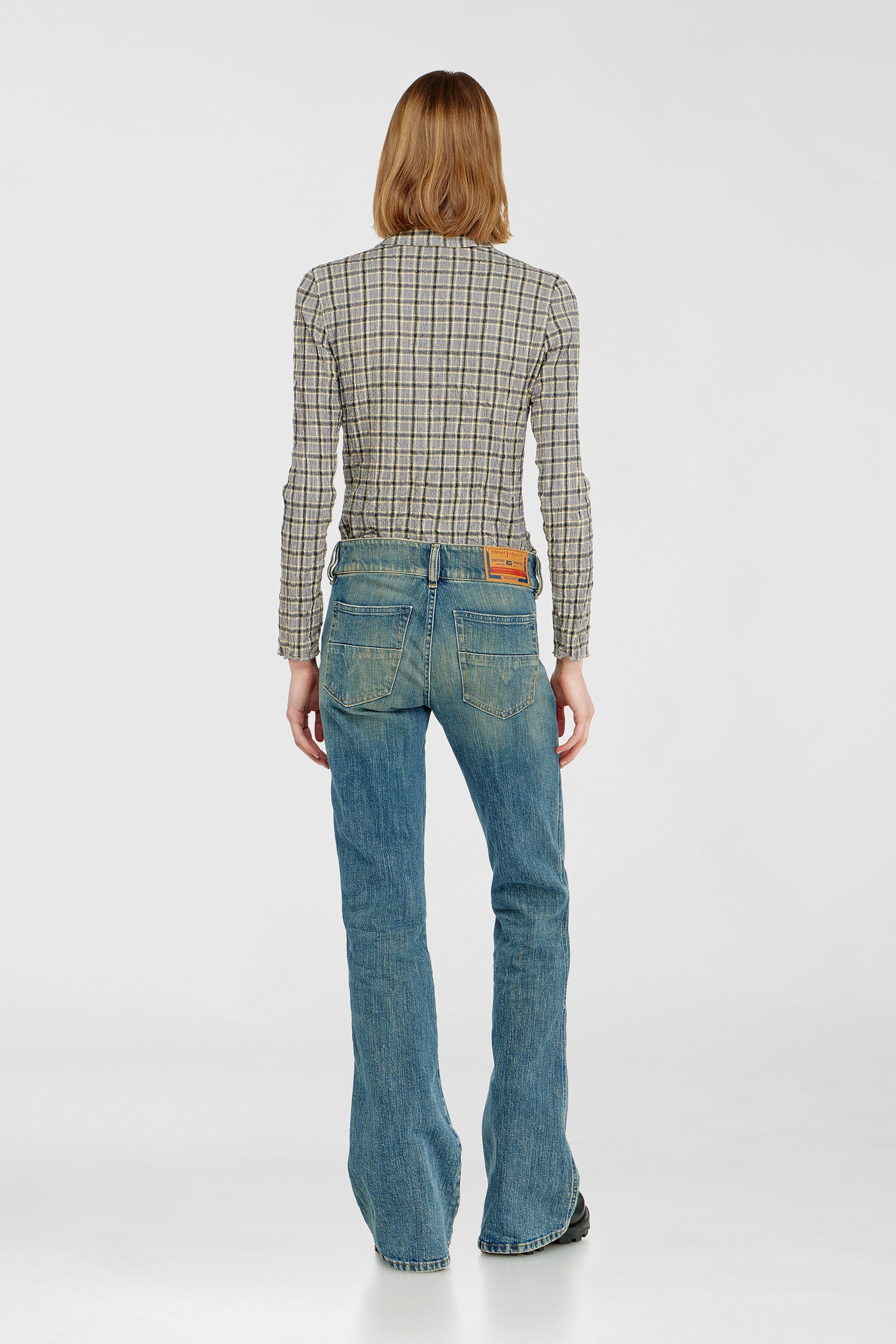 Diesel - Female's Bootcut Jeans D-Hush 007EJ, ミディアムブルー - 3