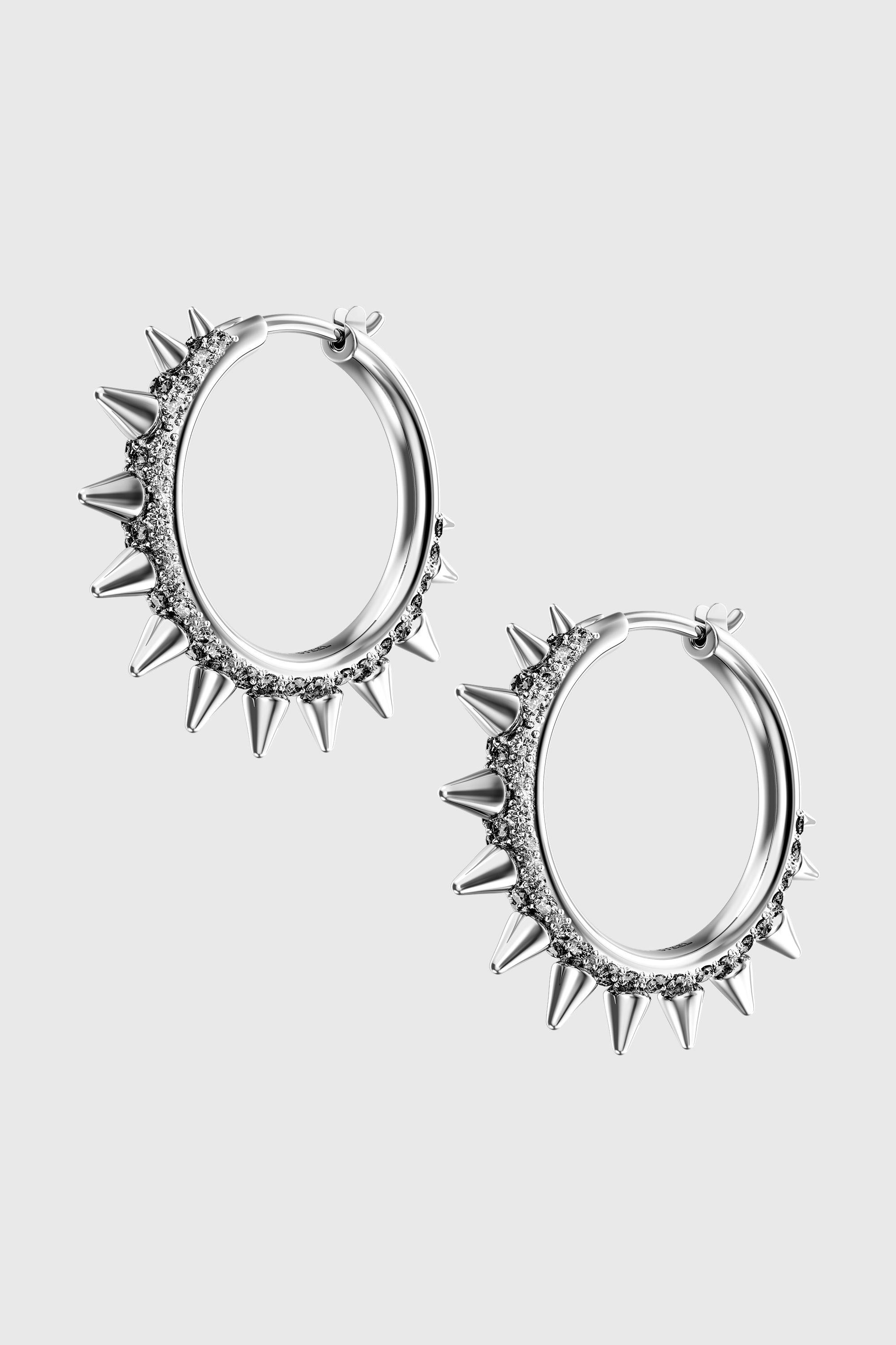 Diesel - DX1722040, Unisex's ピアス（両耳用） in シルバー - 1