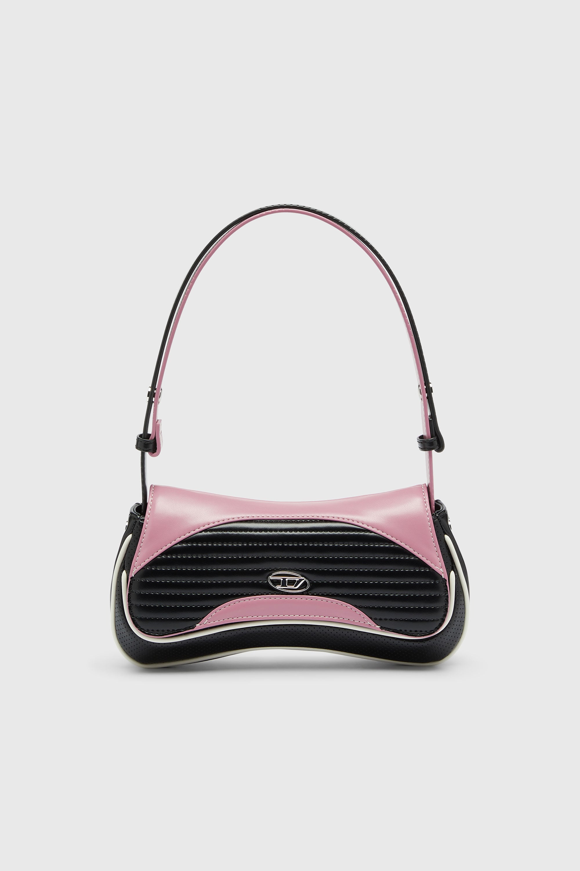 Diesel - PLAY CLUTCH, Female's クラッチバッグ in ブラック/ピンク - 1