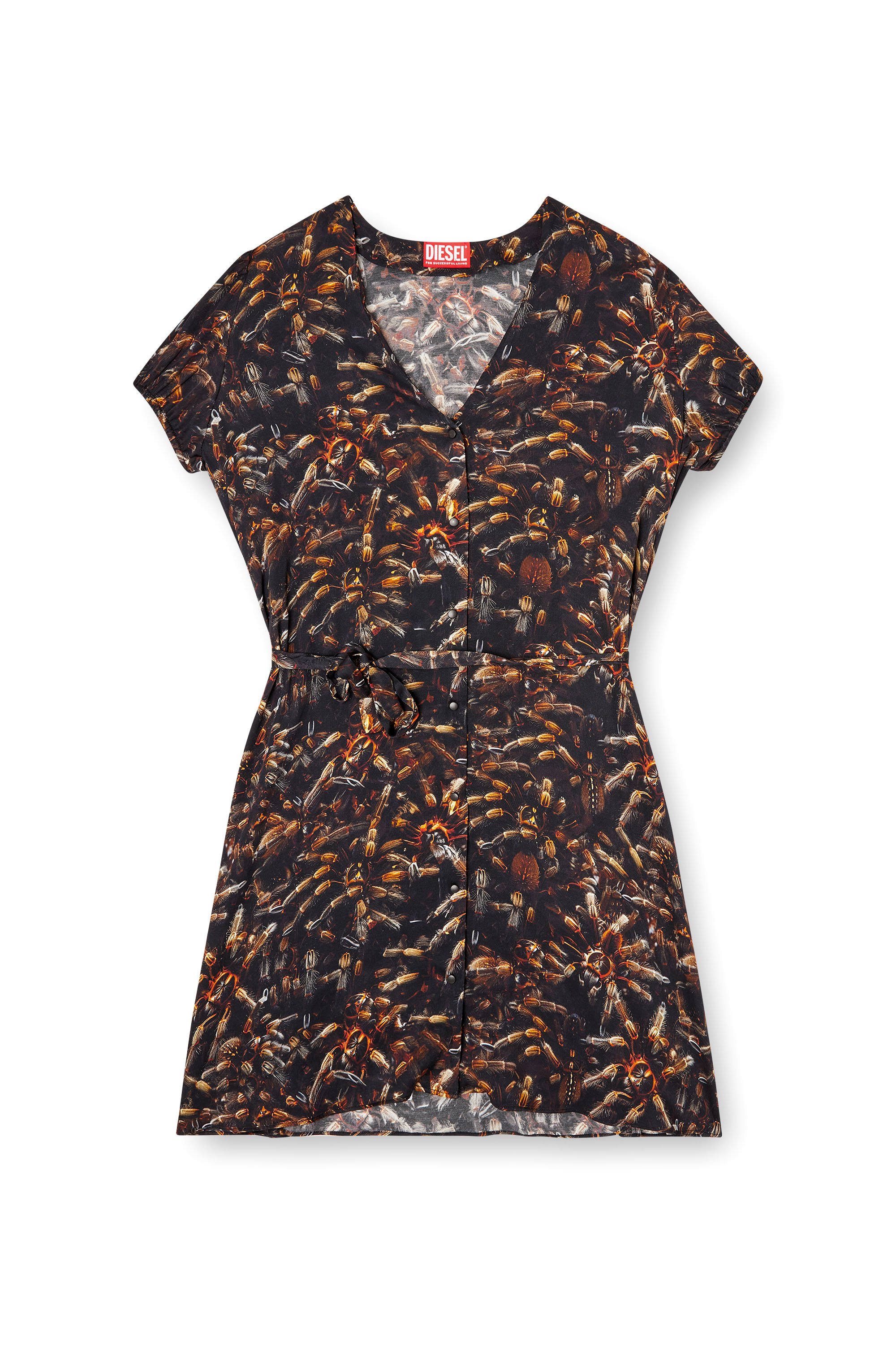 Diesel - D-OLLISH, Female's 半袖ドレス in ブラック - 2