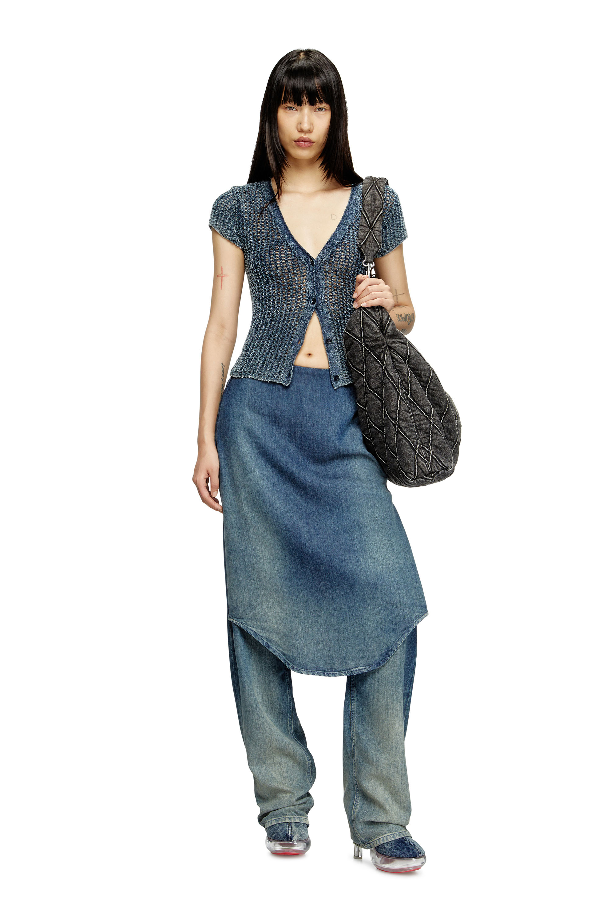 Diesel - Female's Regular Jeans D-Arky 068SZ, ダークブルー - 1