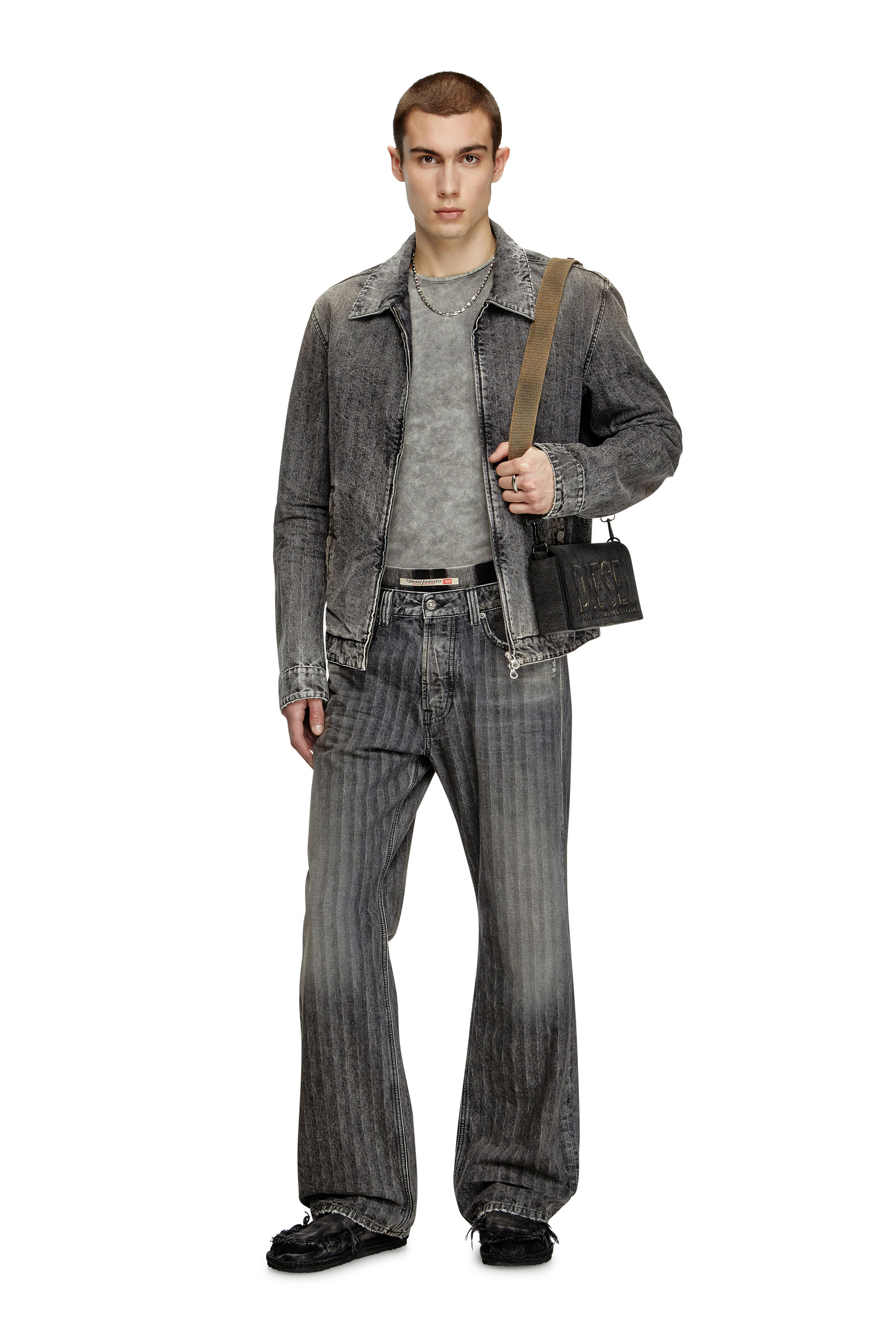 Relaxed Jeans 1980 D-Eeper 09L59, ライトグレー Diesel - Male's Relaxed Jeans 1980 D-Eeper 09L59, ライトグレー - 1