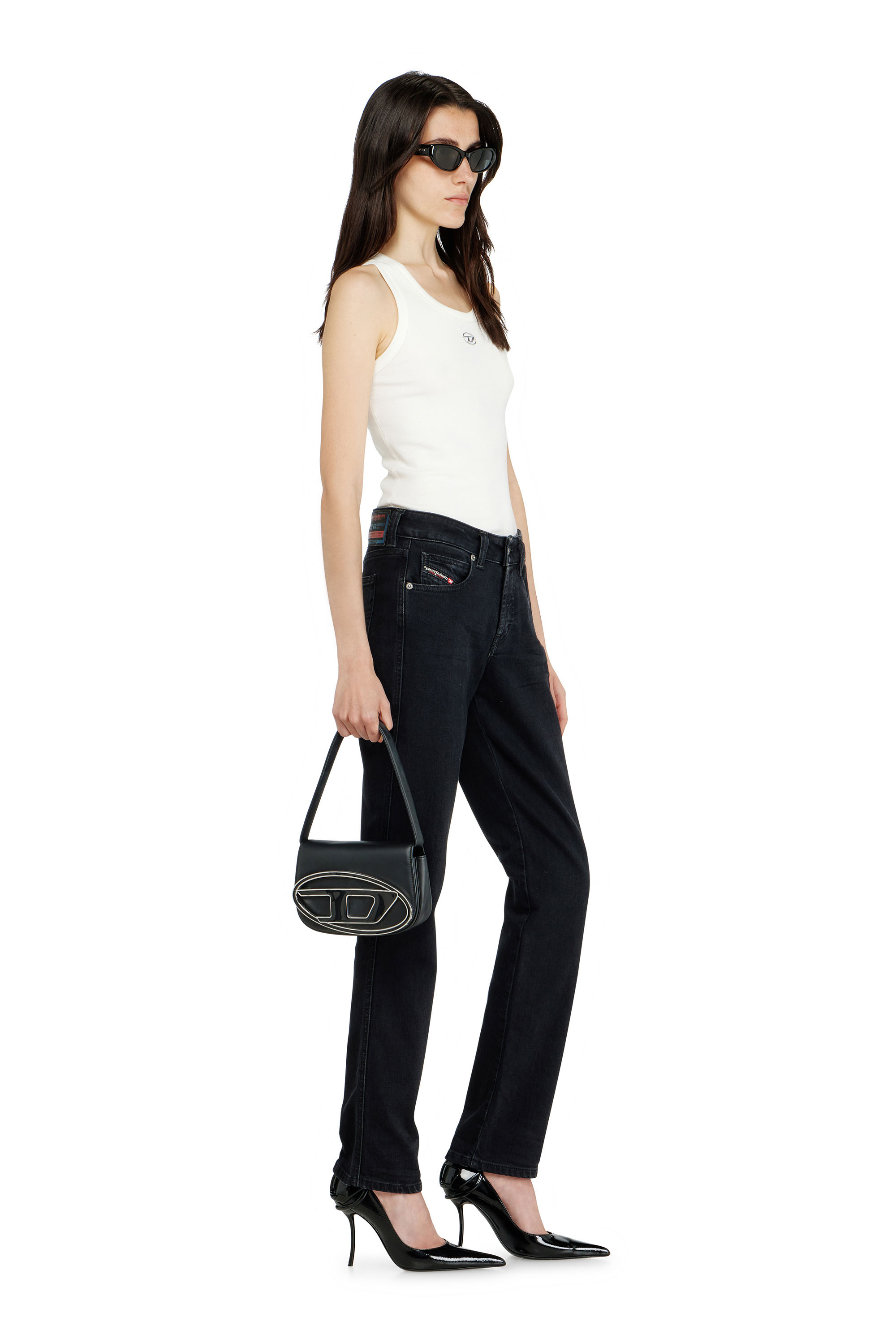 Diesel - Female's Slim Jeans 1992 D-Jiann 09N89, ブラック/ダークグレー - 2